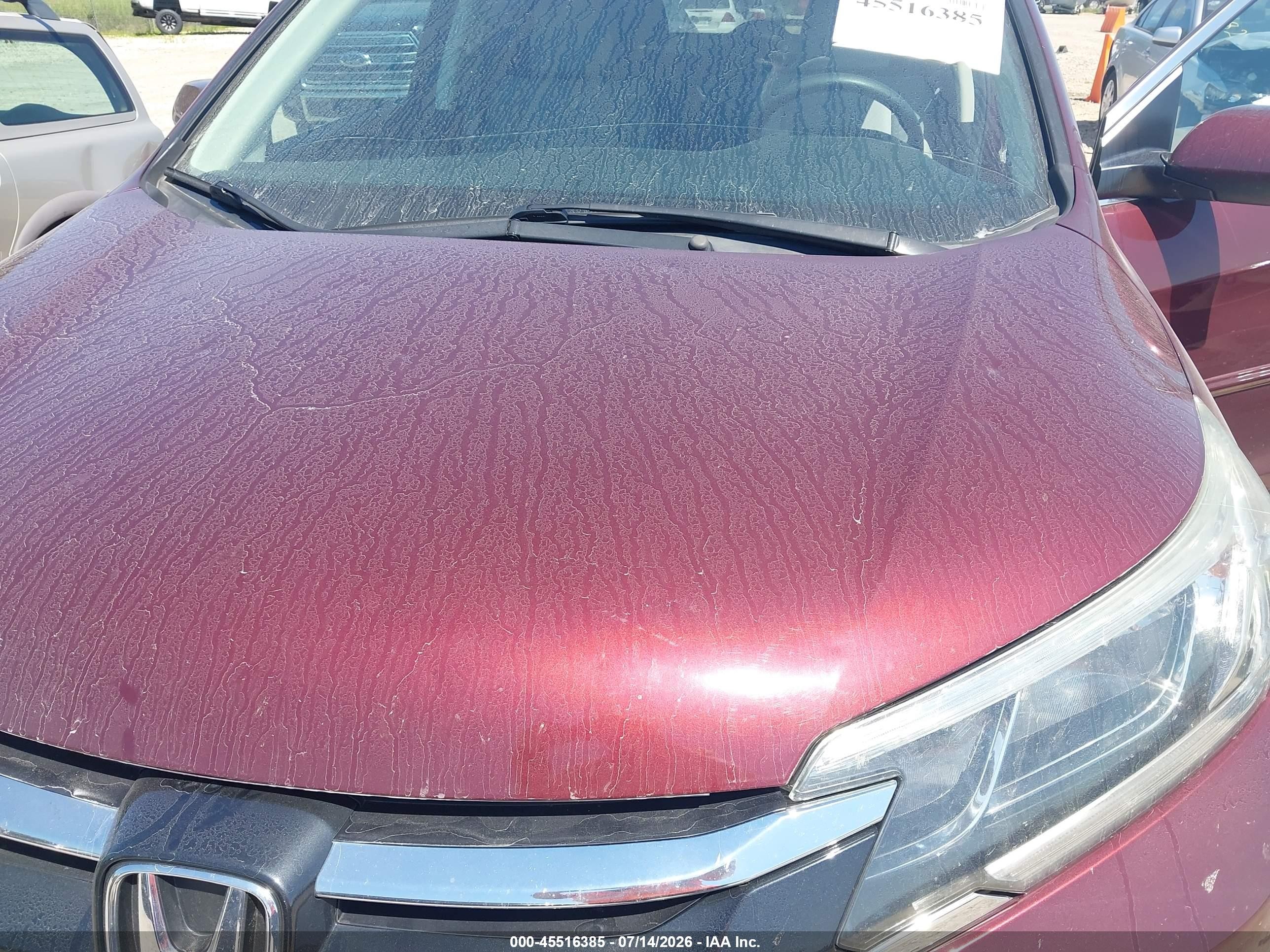 2015 Honda Cr-v Ex Maroon vin: 5J6RM4H55FL007448