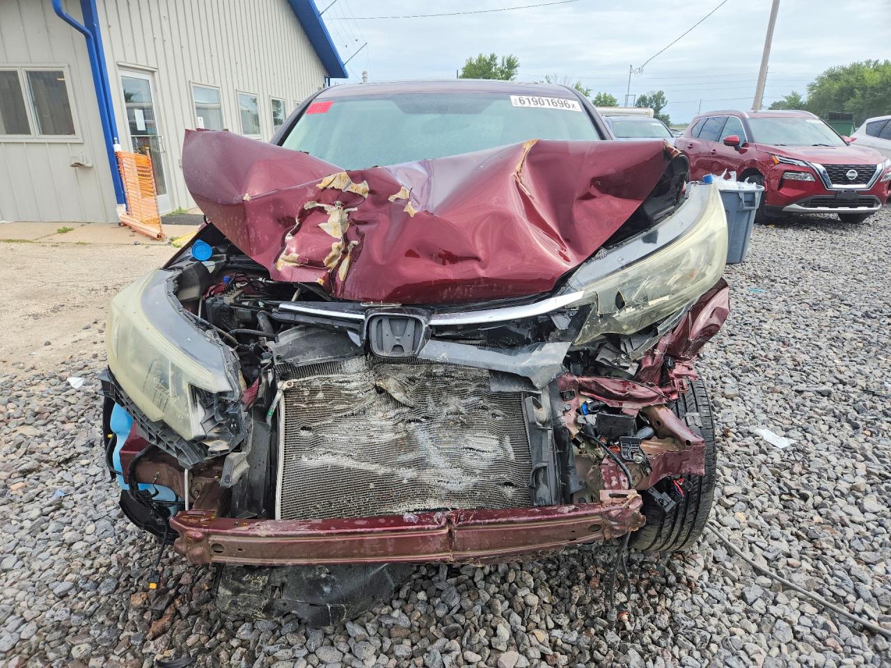 2015 Honda Cr-v Ex Burgundy vin: 5J6RM4H55FL022886