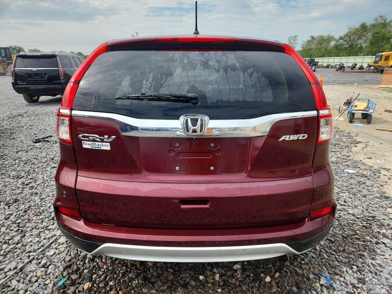 2015 Honda Cr-v Ex Burgundy vin: 5J6RM4H55FL022886