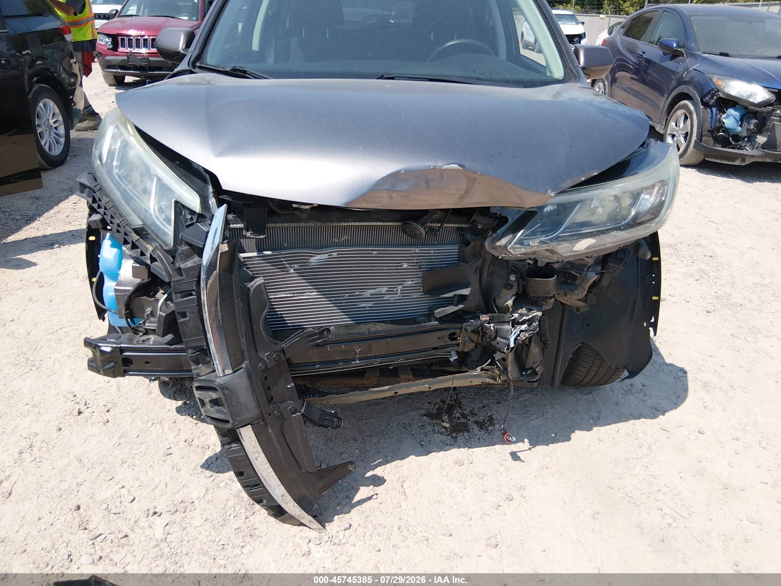 2015 Honda Cr-v Ex Gray vin: 5J6RM4H55FL032124
