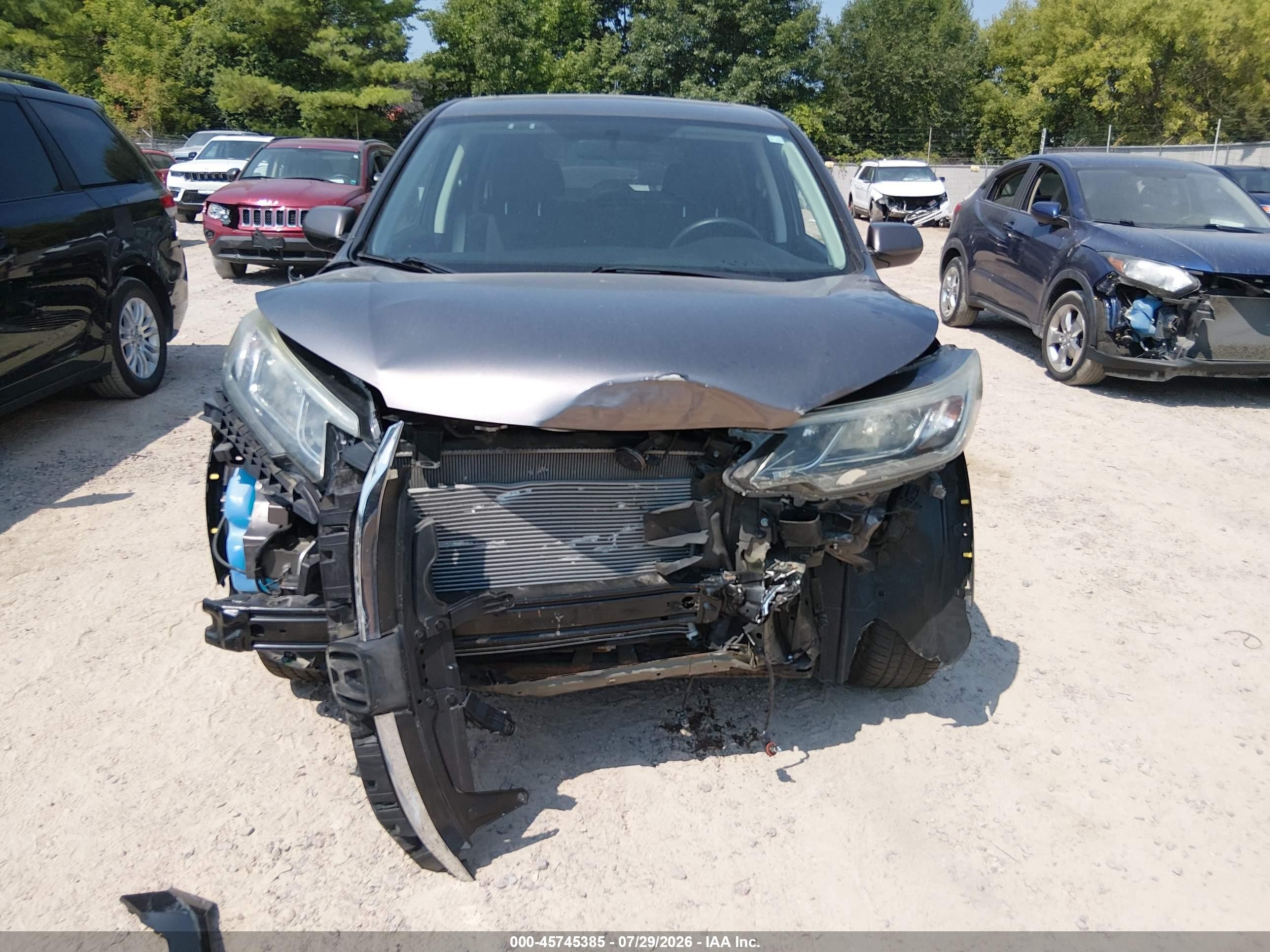 2015 Honda Cr-v Ex Gray vin: 5J6RM4H55FL032124