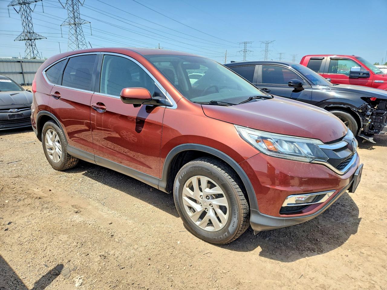 2015 Honda Cr-v Ex Brown vin: 5J6RM4H55FL042894
