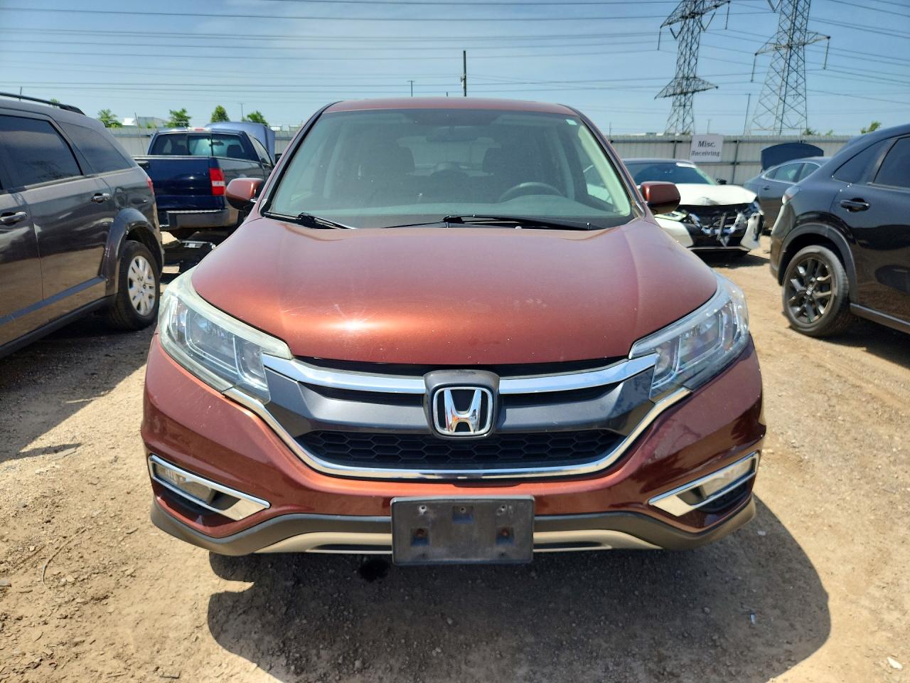 2015 Honda Cr-v Ex Brown vin: 5J6RM4H55FL042894