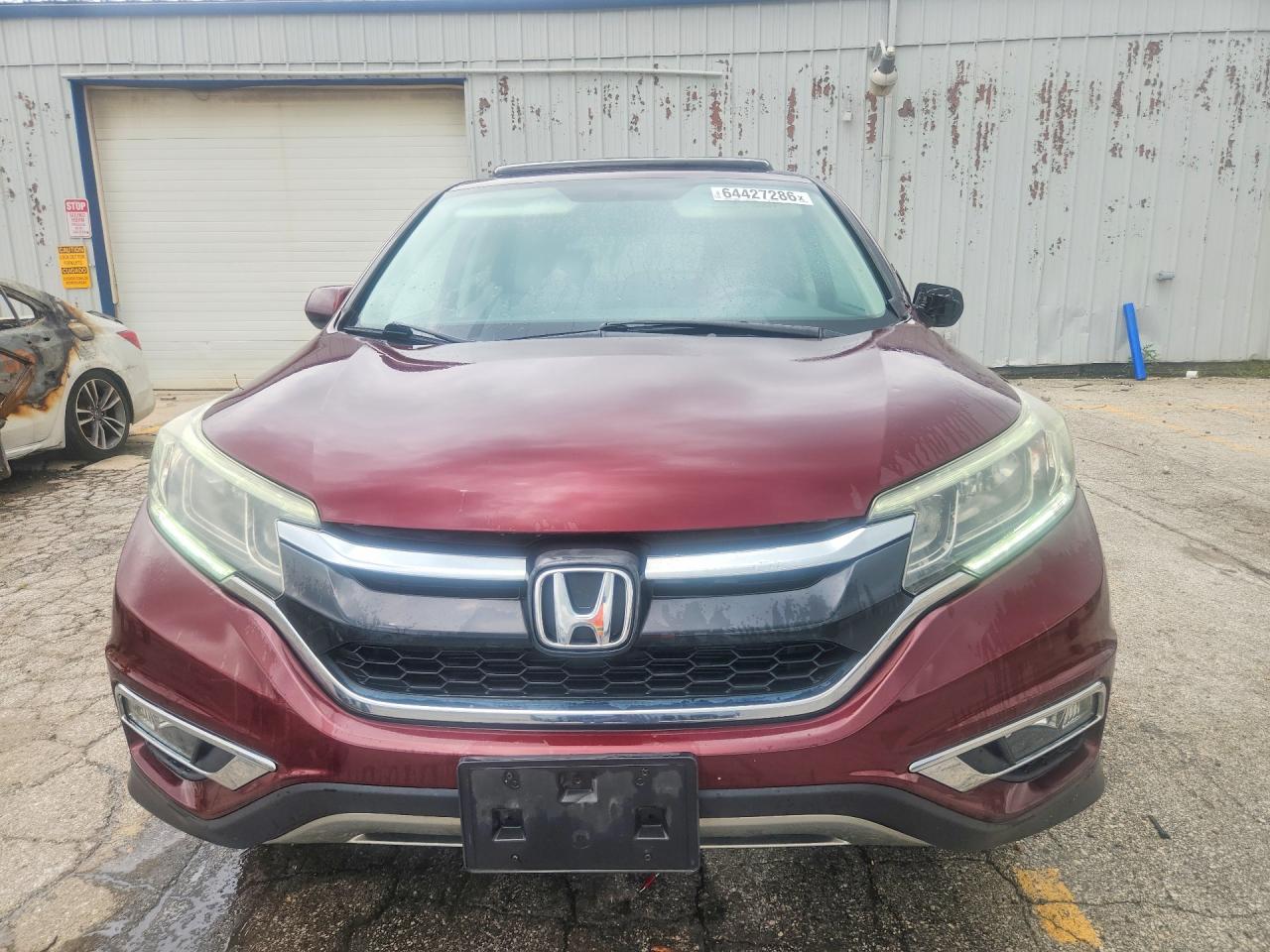 2015 Honda Cr-v Ex Burgundy vin: 5J6RM4H55FL055547