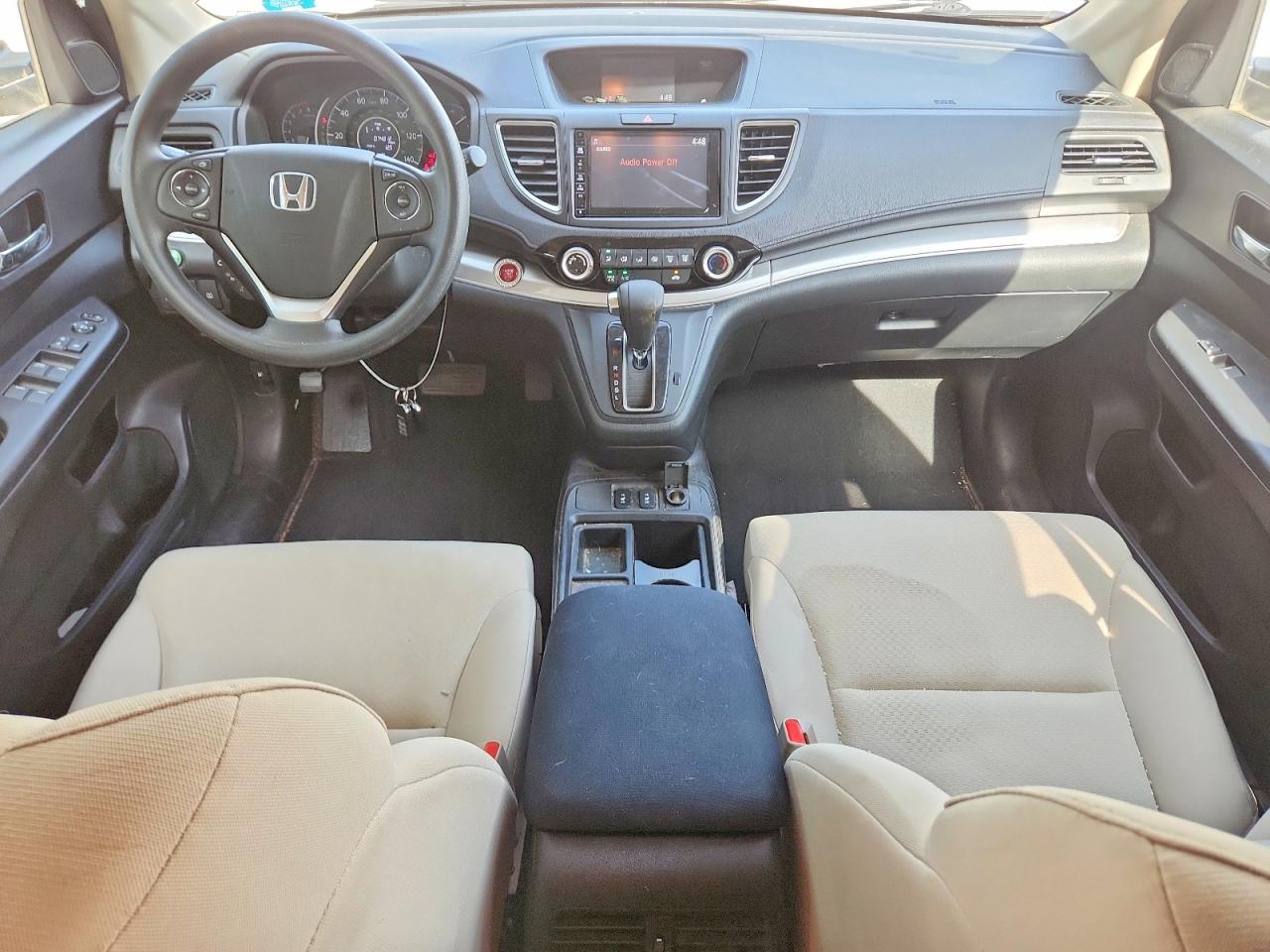 2015 Honda Cr-v Ex White vin: 5J6RM4H55FL132627