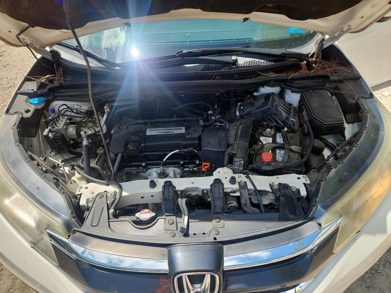 2015 Honda Cr-v Ex White vin: 5J6RM4H55FL132627