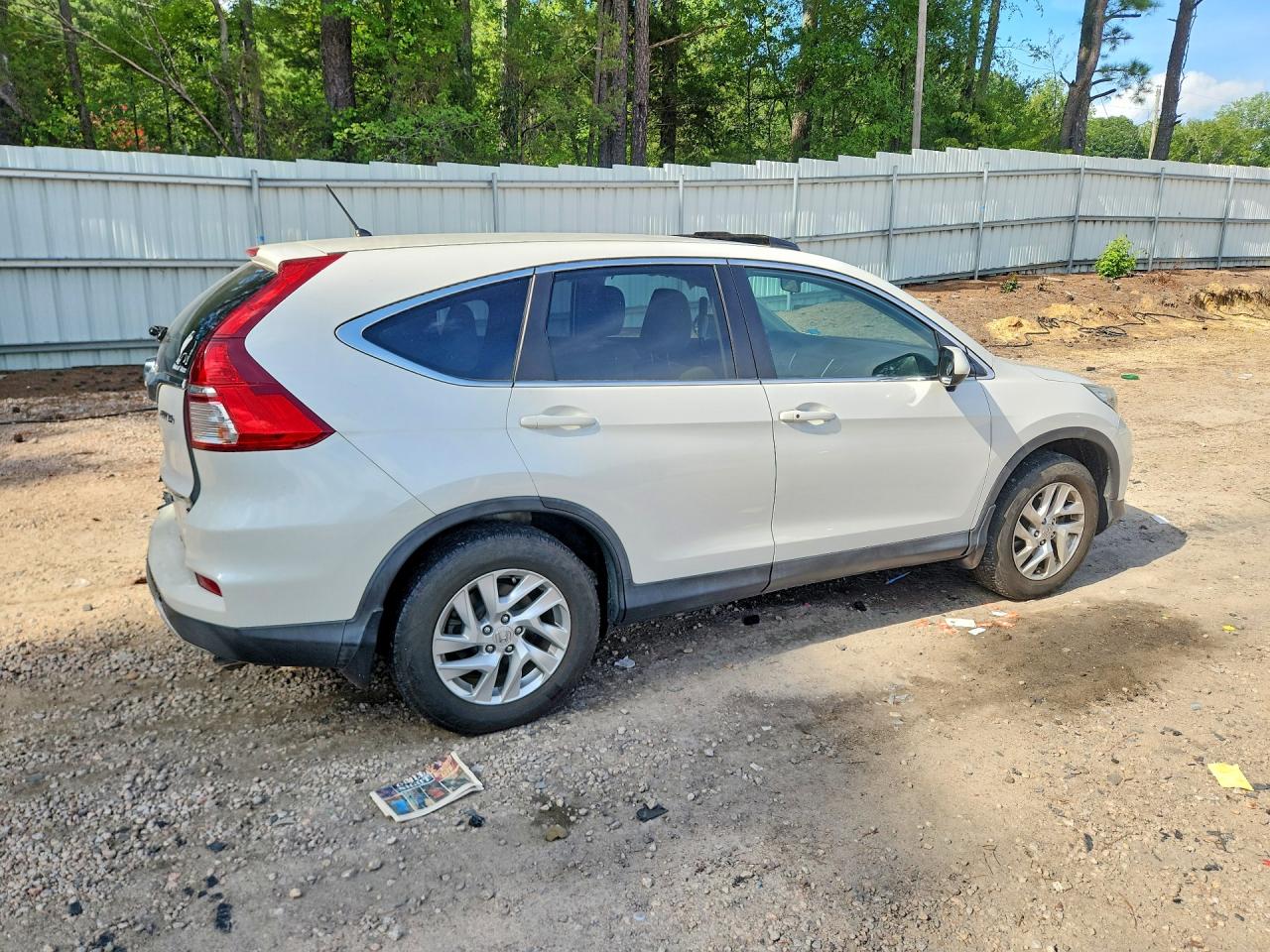2015 Honda Cr-v Ex White vin: 5J6RM4H55FL132627