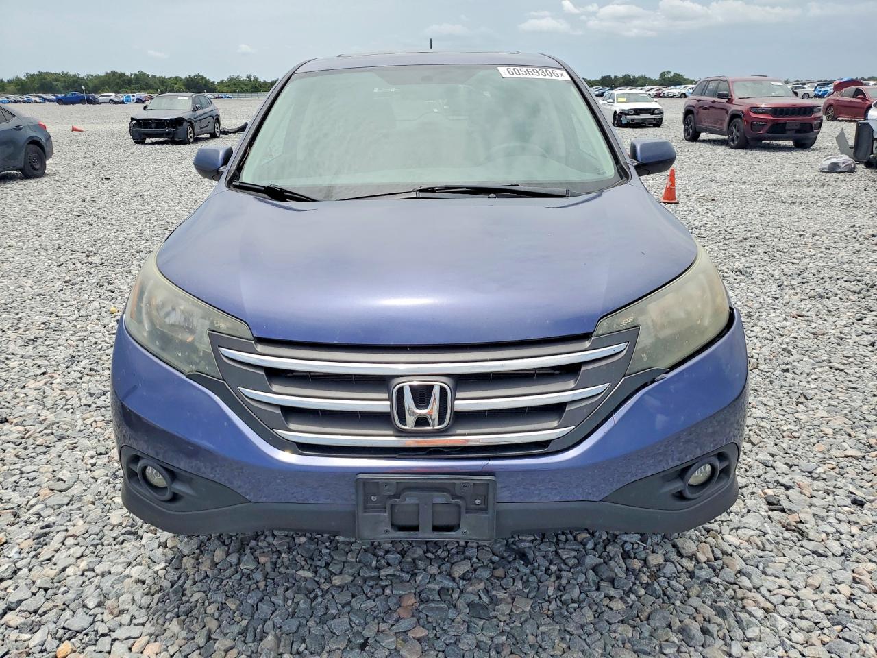 2012 Honda Cr-v Ex Blue vin: 5J6RM4H56CL000231