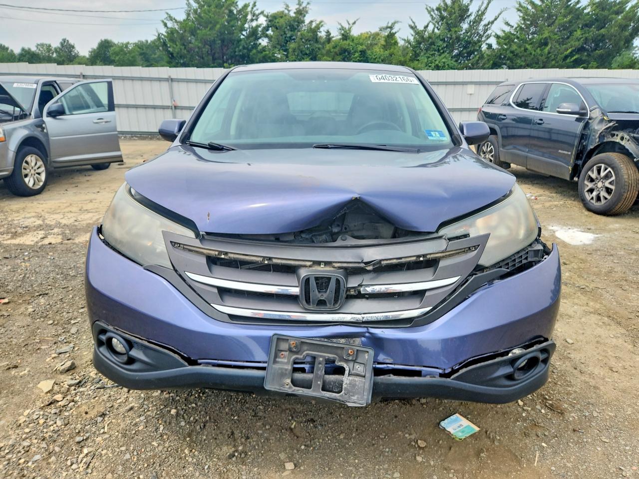 2012 Honda Cr-v Ex Blue vin: 5J6RM4H56CL002030