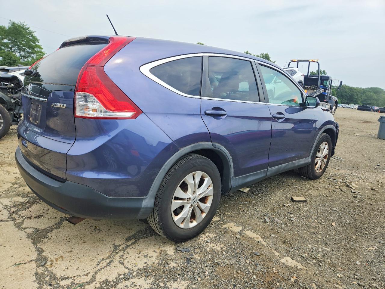 2012 Honda Cr-v Ex Blue vin: 5J6RM4H56CL002030