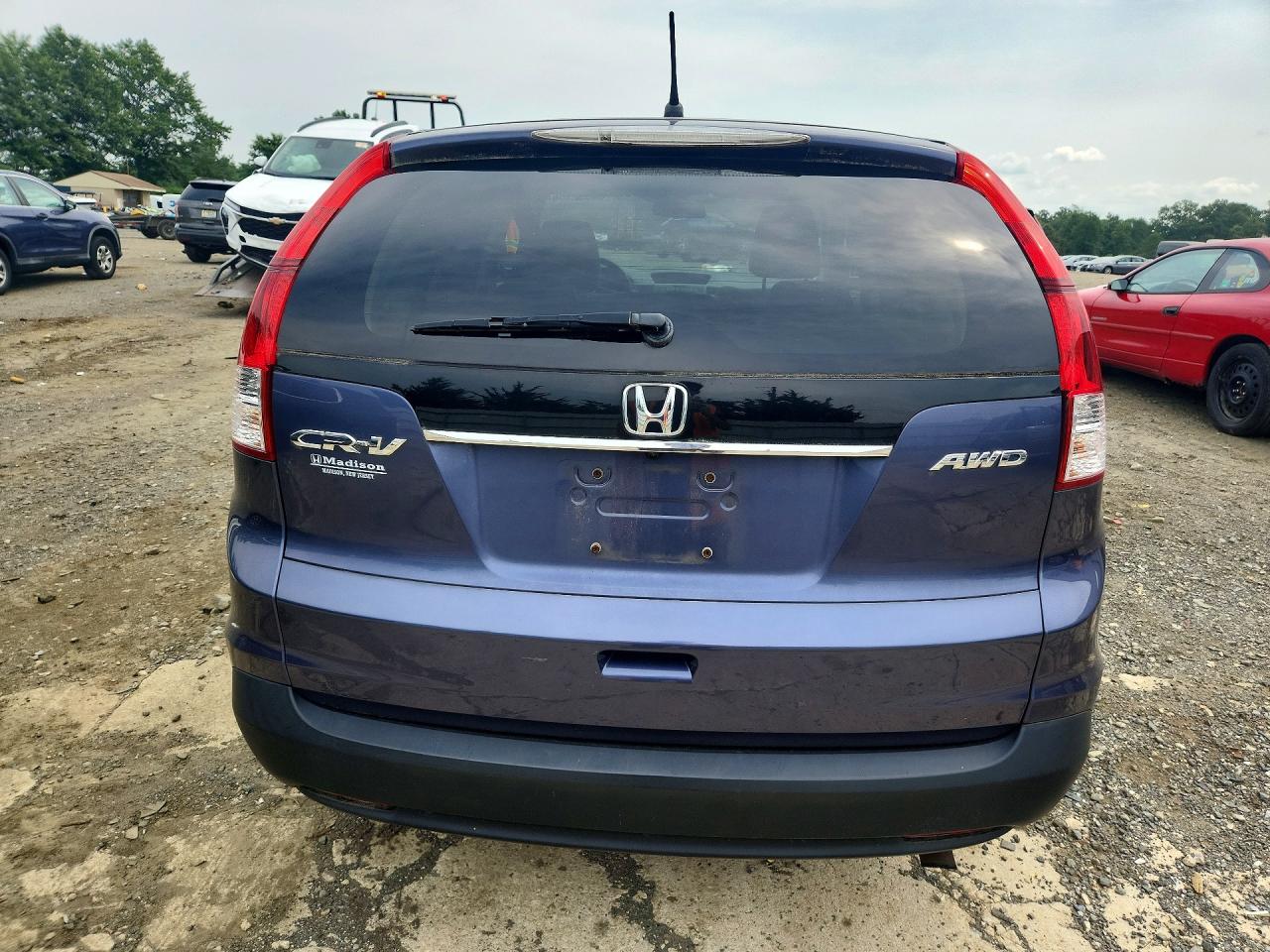 2012 Honda Cr-v Ex Blue vin: 5J6RM4H56CL002030