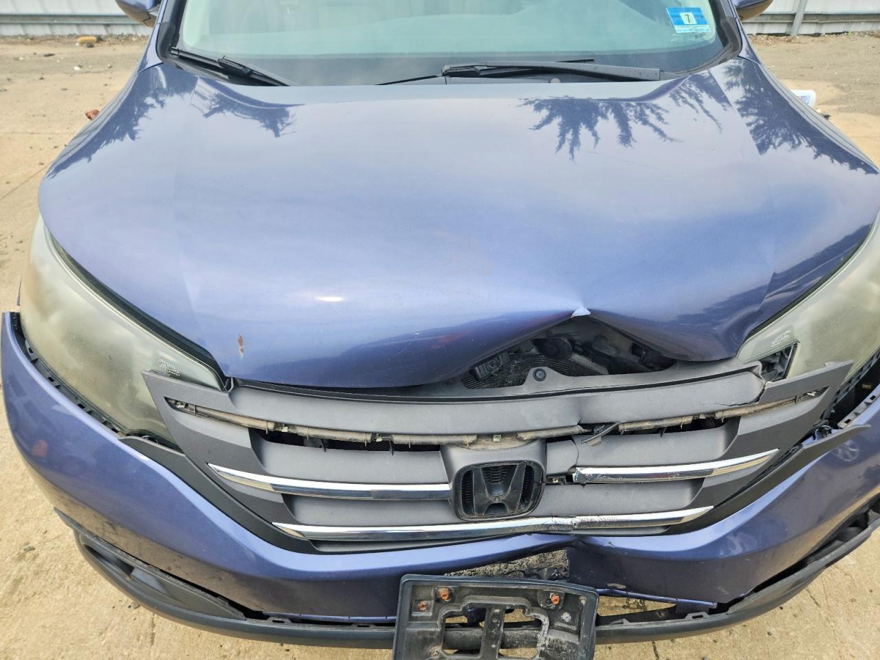 2012 Honda Cr-v Ex Blue vin: 5J6RM4H56CL002030