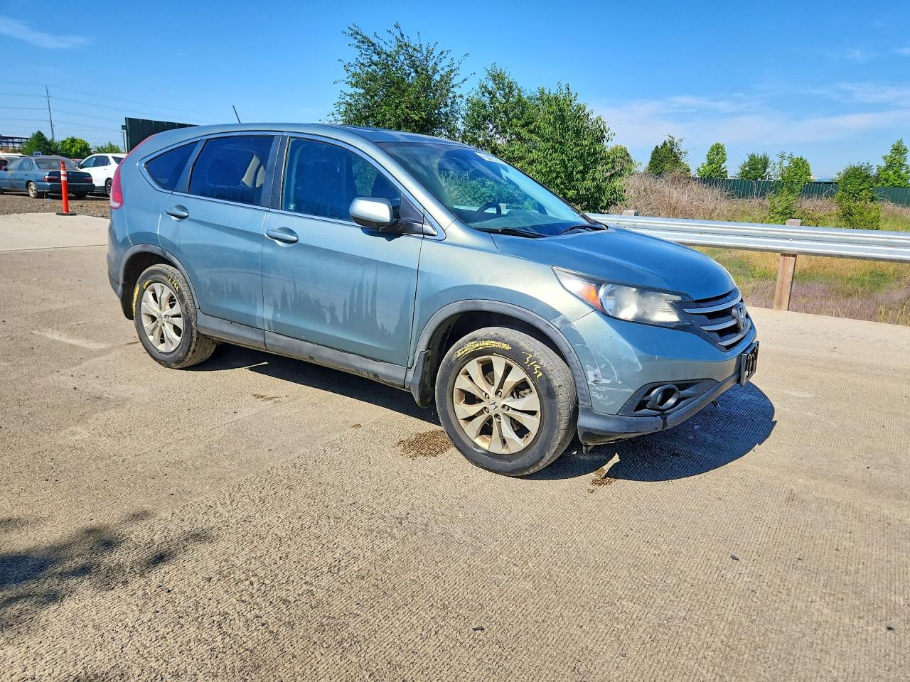 2012 Honda Cr-v Ex Teal vin: 5J6RM4H56CL002674