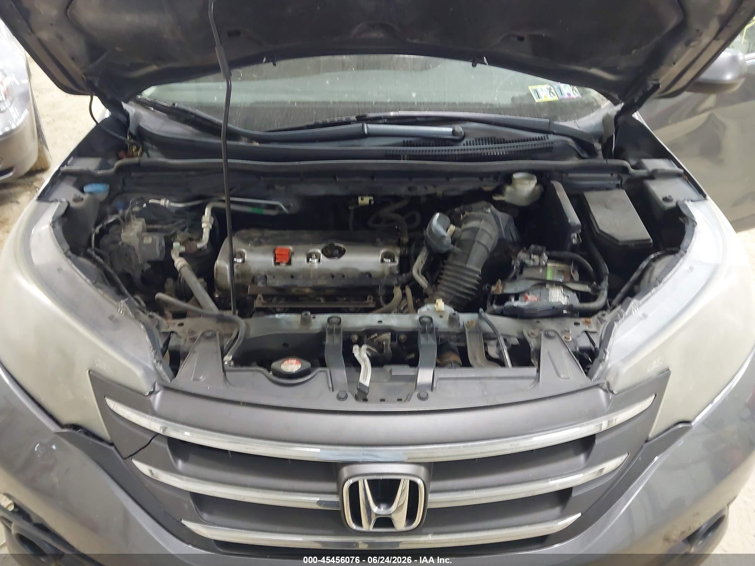 2012 Honda Cr-v Ex Gray vin: 5J6RM4H56CL002870