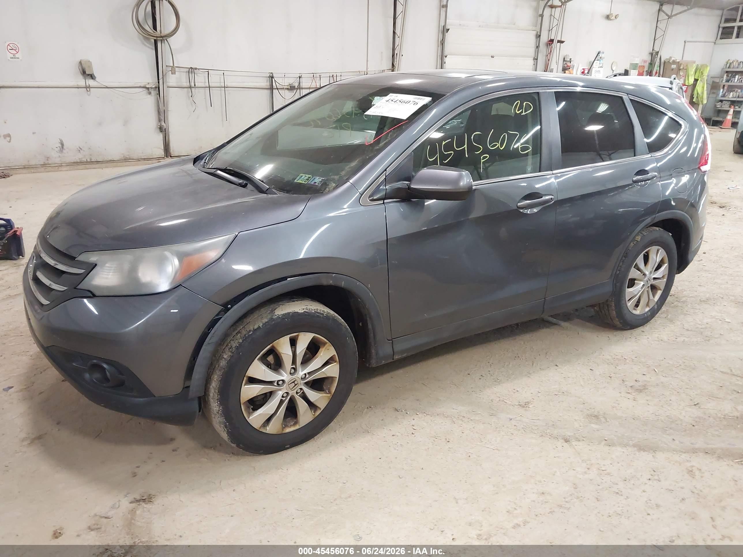 2012 Honda Cr-v Ex Gray vin: 5J6RM4H56CL002870