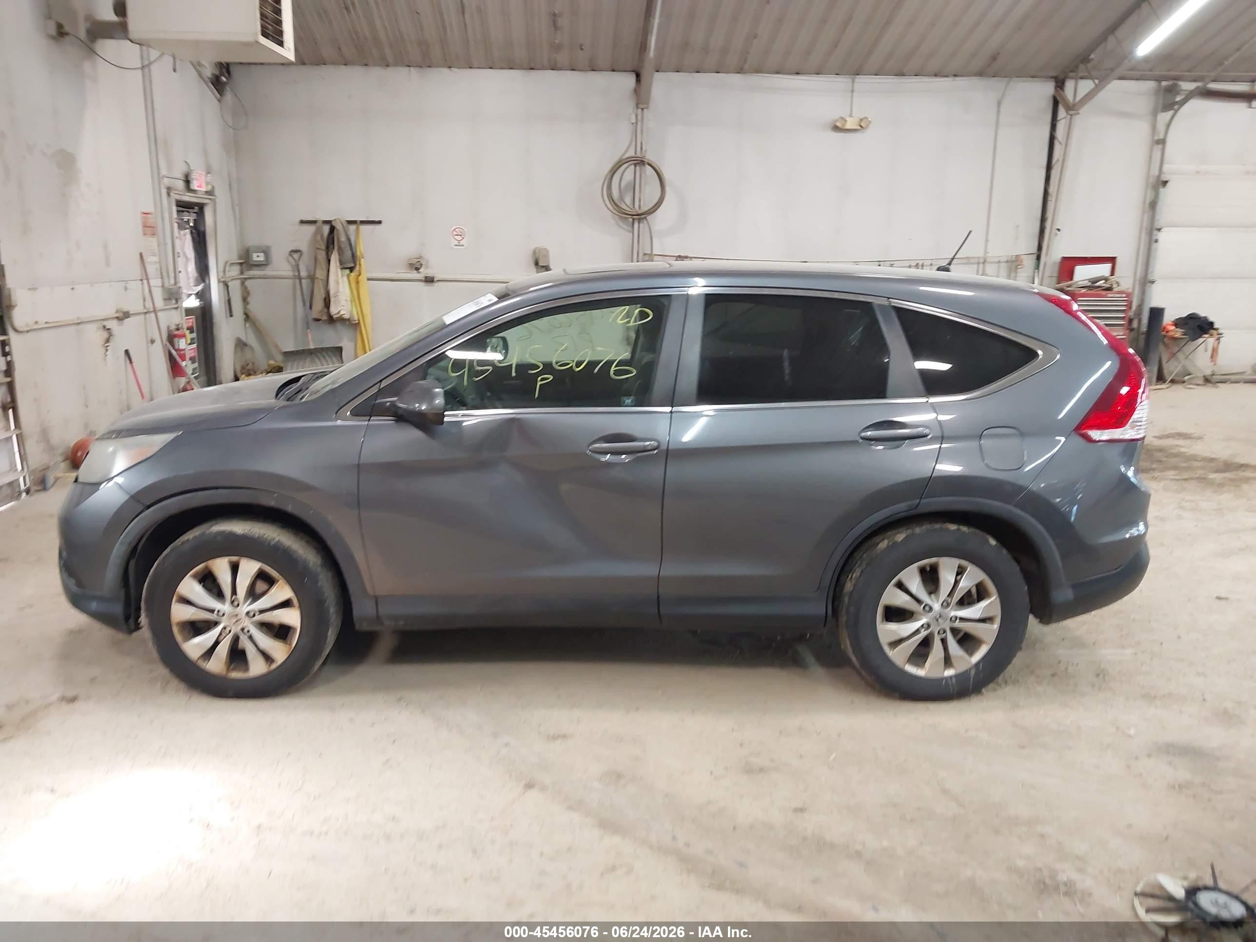 2012 Honda Cr-v Ex Gray vin: 5J6RM4H56CL002870