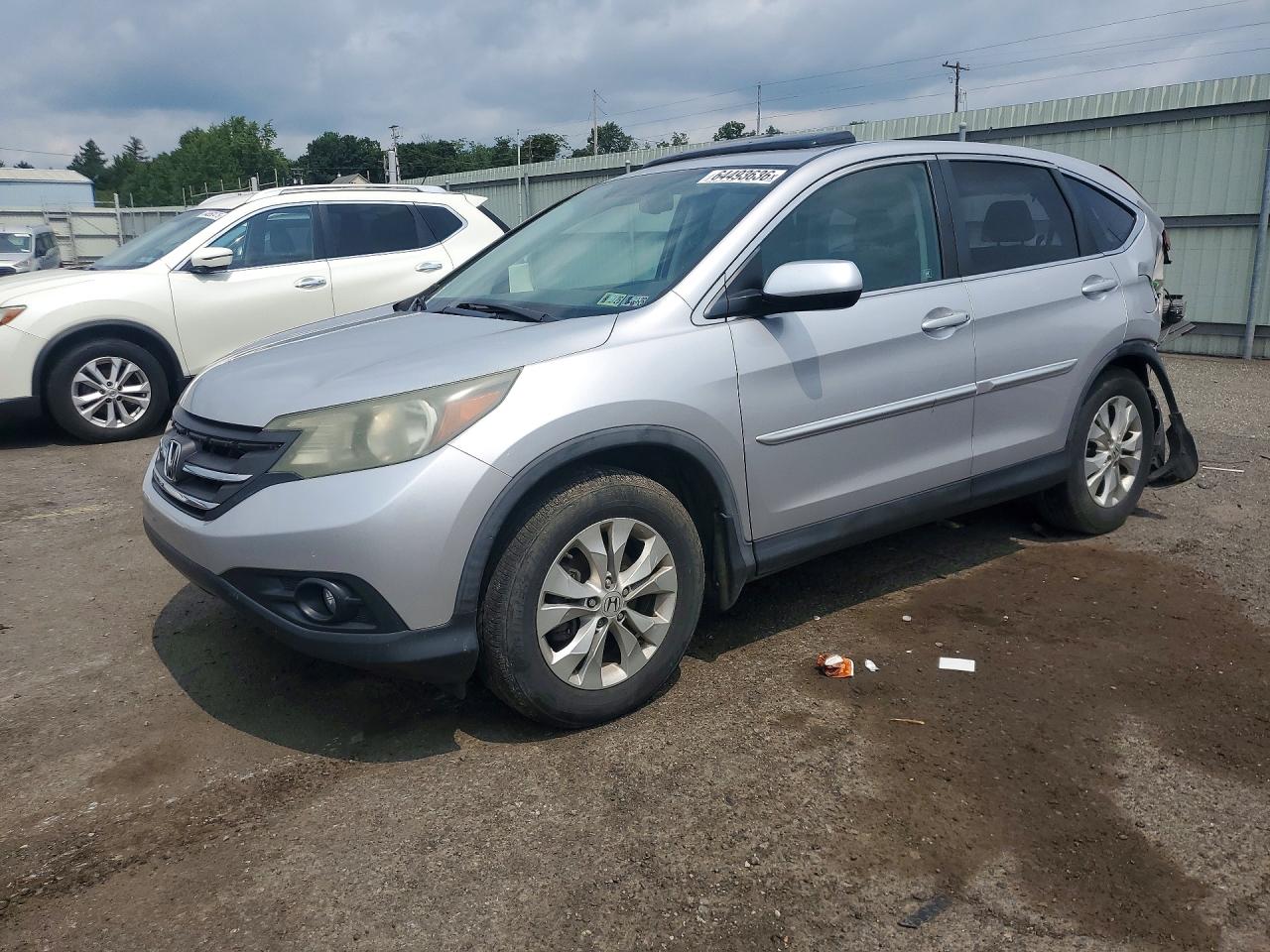 2012 Honda Cr-v Ex Silver vin: 5J6RM4H56CL006207