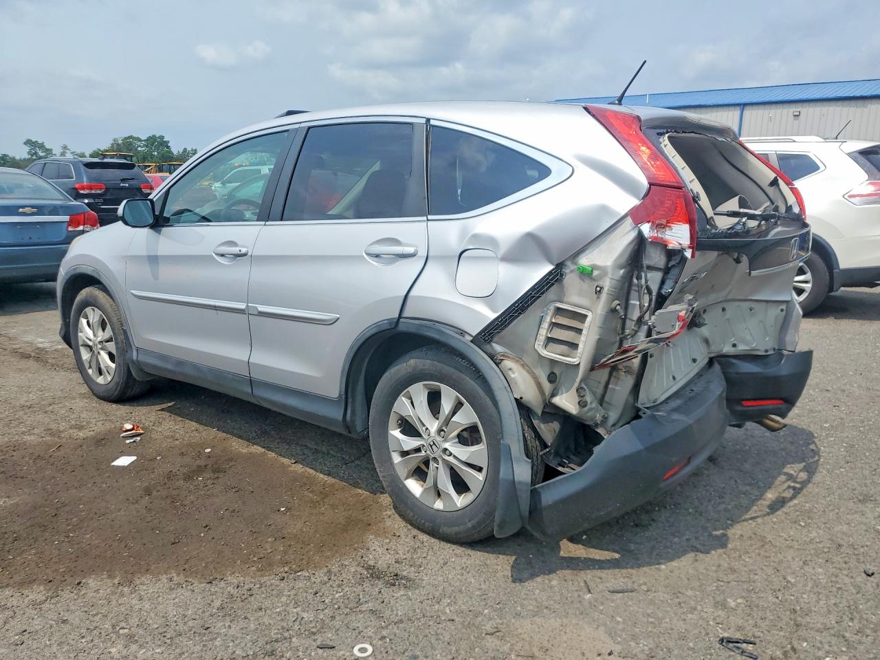 2012 Honda Cr-v Ex Silver vin: 5J6RM4H56CL006207