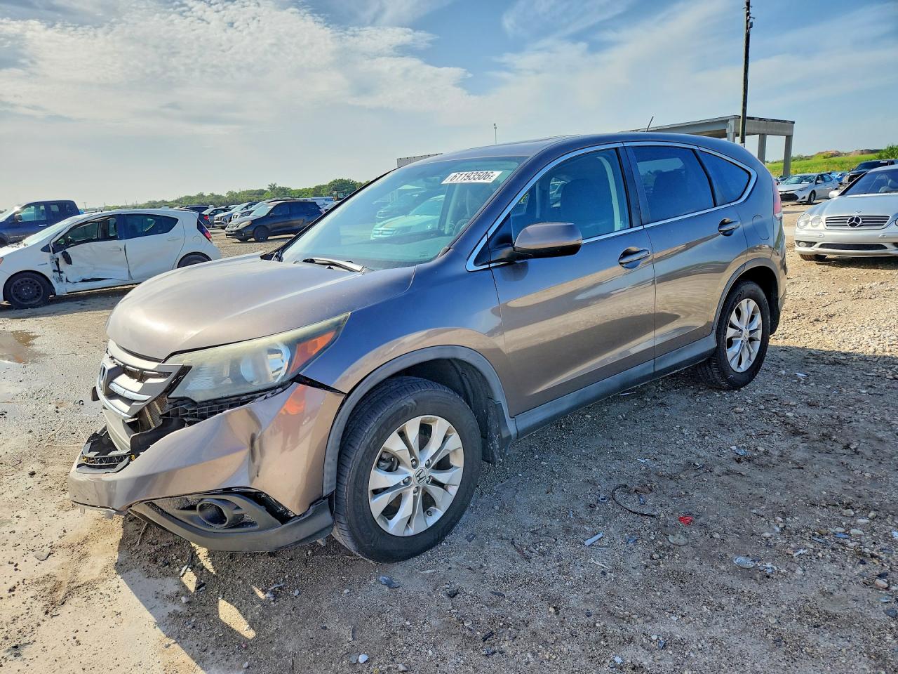 2012 Honda Cr-v Ex Gray vin: 5J6RM4H56CL036453