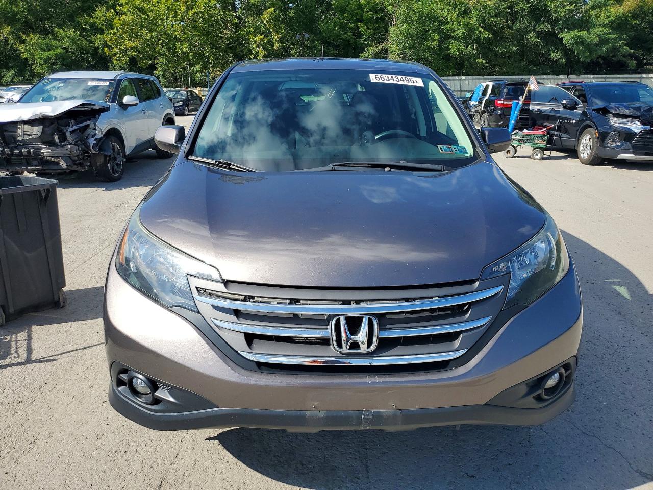 2012 Honda Cr-v Ex Brown vin: 5J6RM4H56CL049624