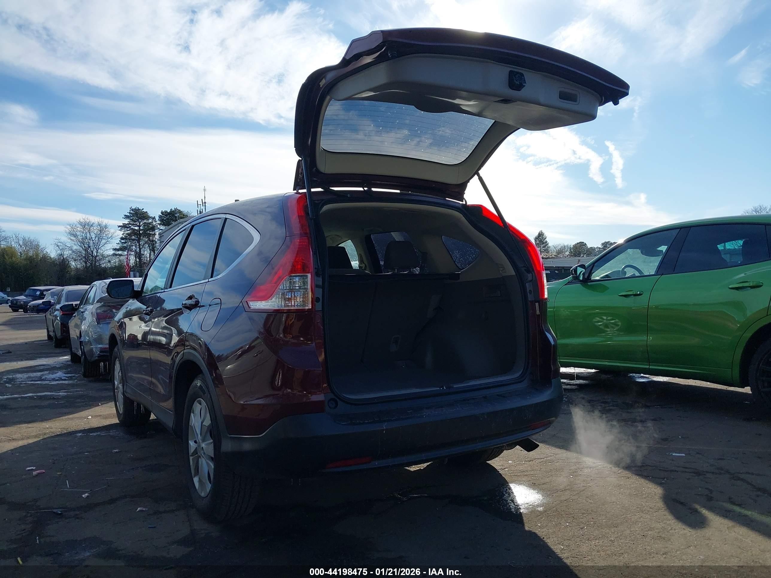 2012 Honda Cr-v Ex Burgundy vin: 5J6RM4H56CL052734