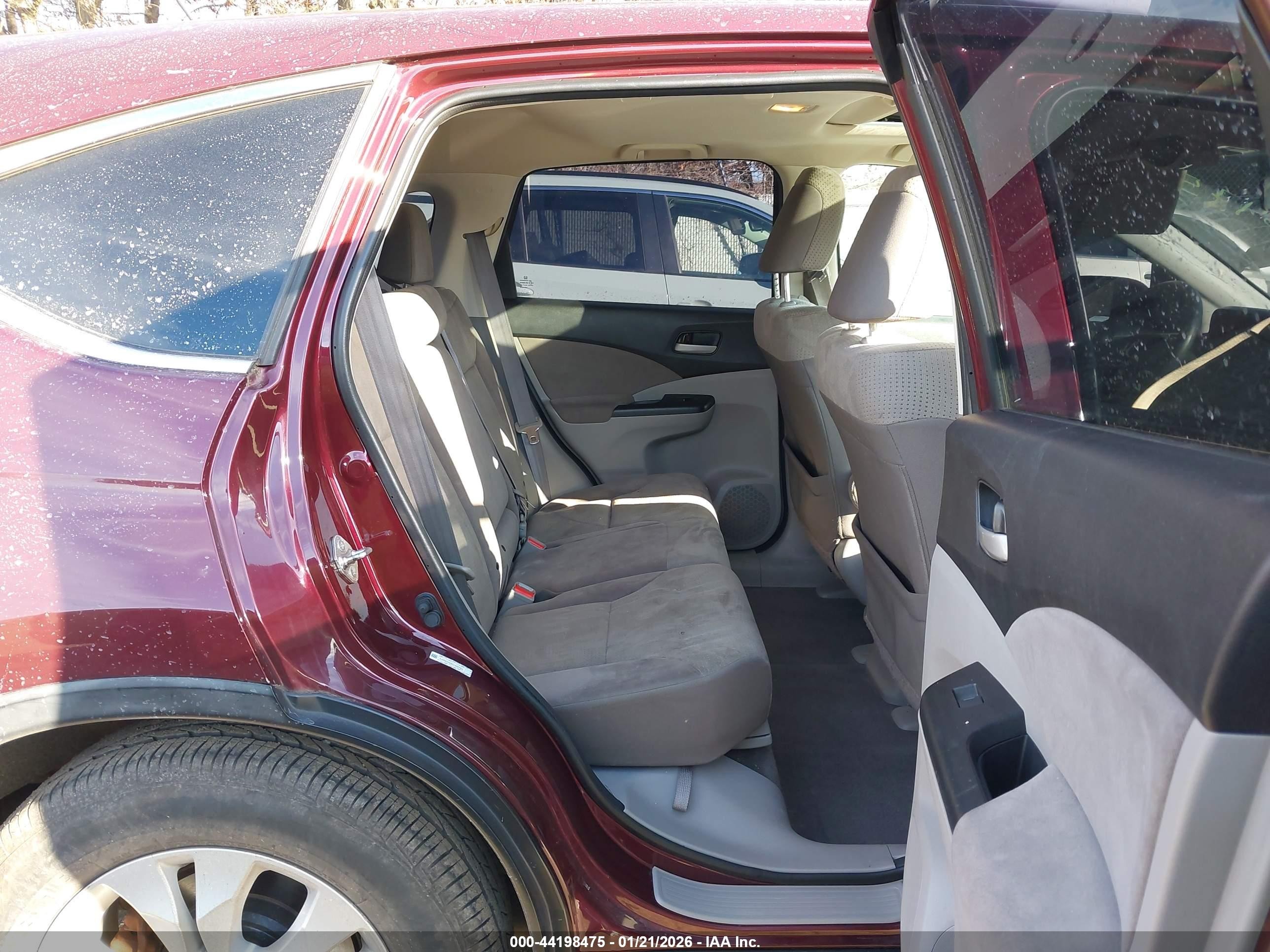 2012 Honda Cr-v Ex Burgundy vin: 5J6RM4H56CL052734
