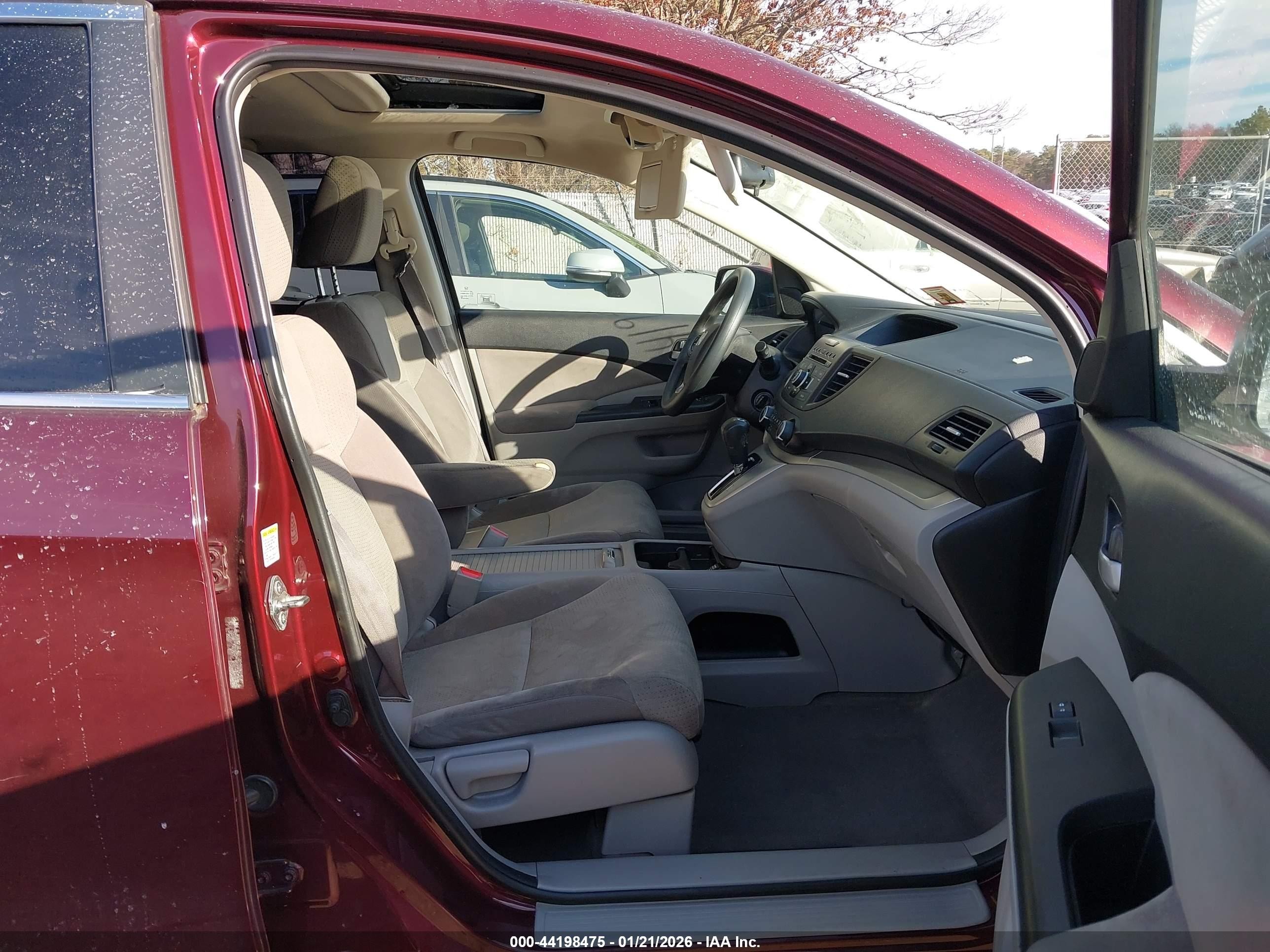 2012 Honda Cr-v Ex Burgundy vin: 5J6RM4H56CL052734