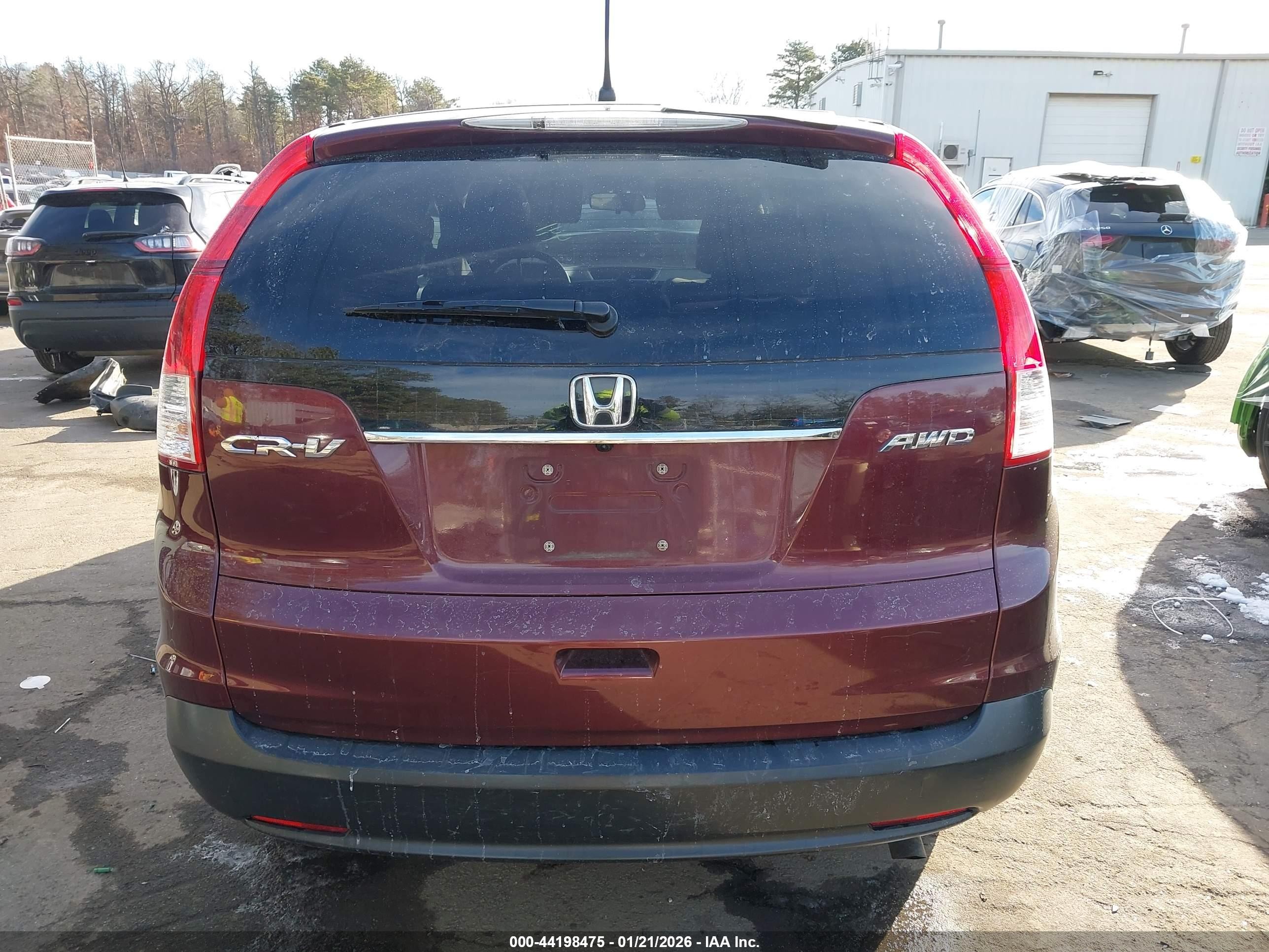 2012 Honda Cr-v Ex Burgundy vin: 5J6RM4H56CL052734
