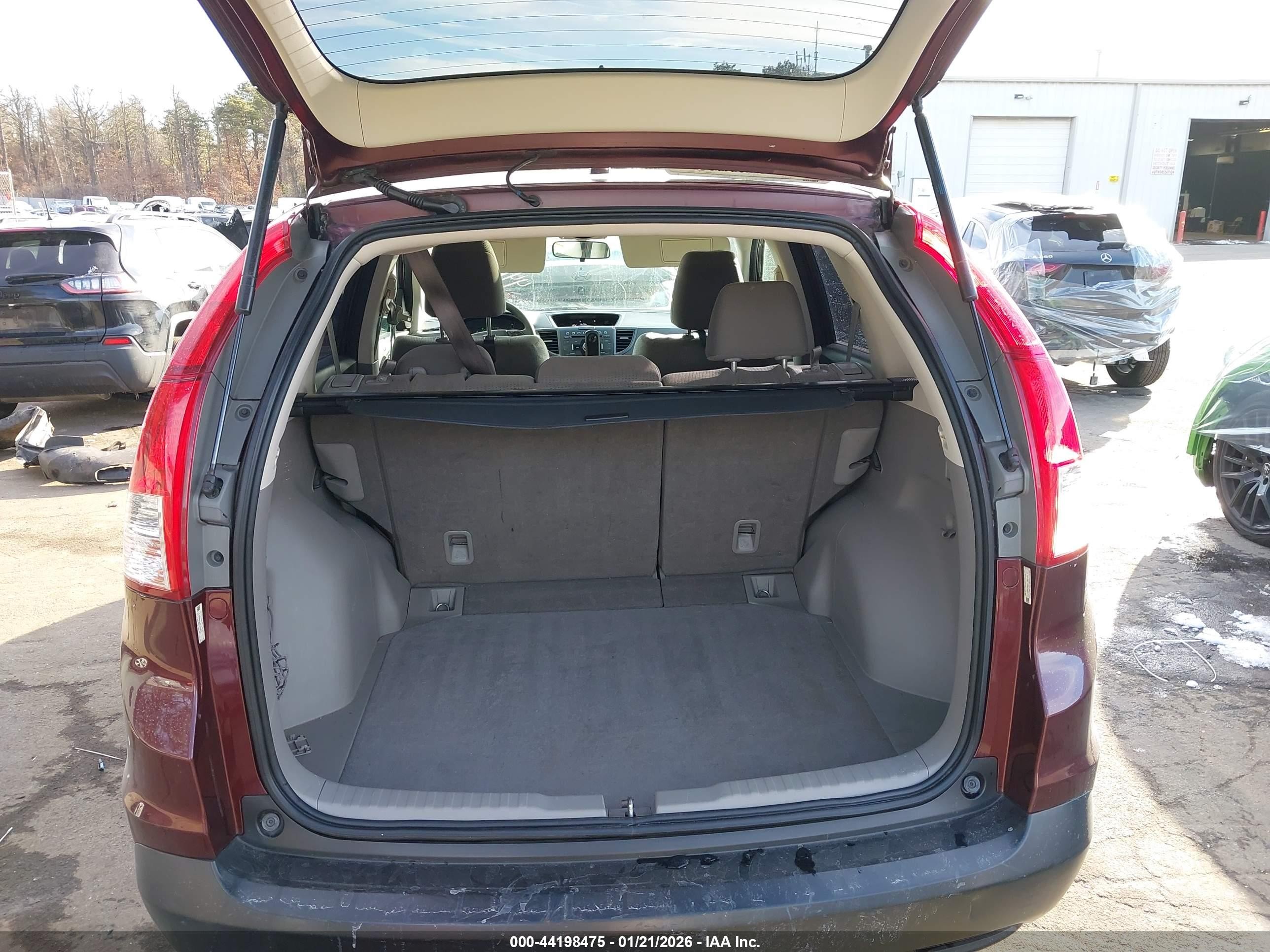 2012 Honda Cr-v Ex Burgundy vin: 5J6RM4H56CL052734