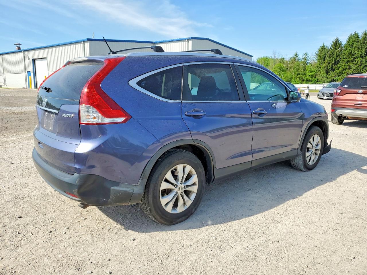 2012 Honda Cr-v Ex Blue vin: 5J6RM4H56CL057772