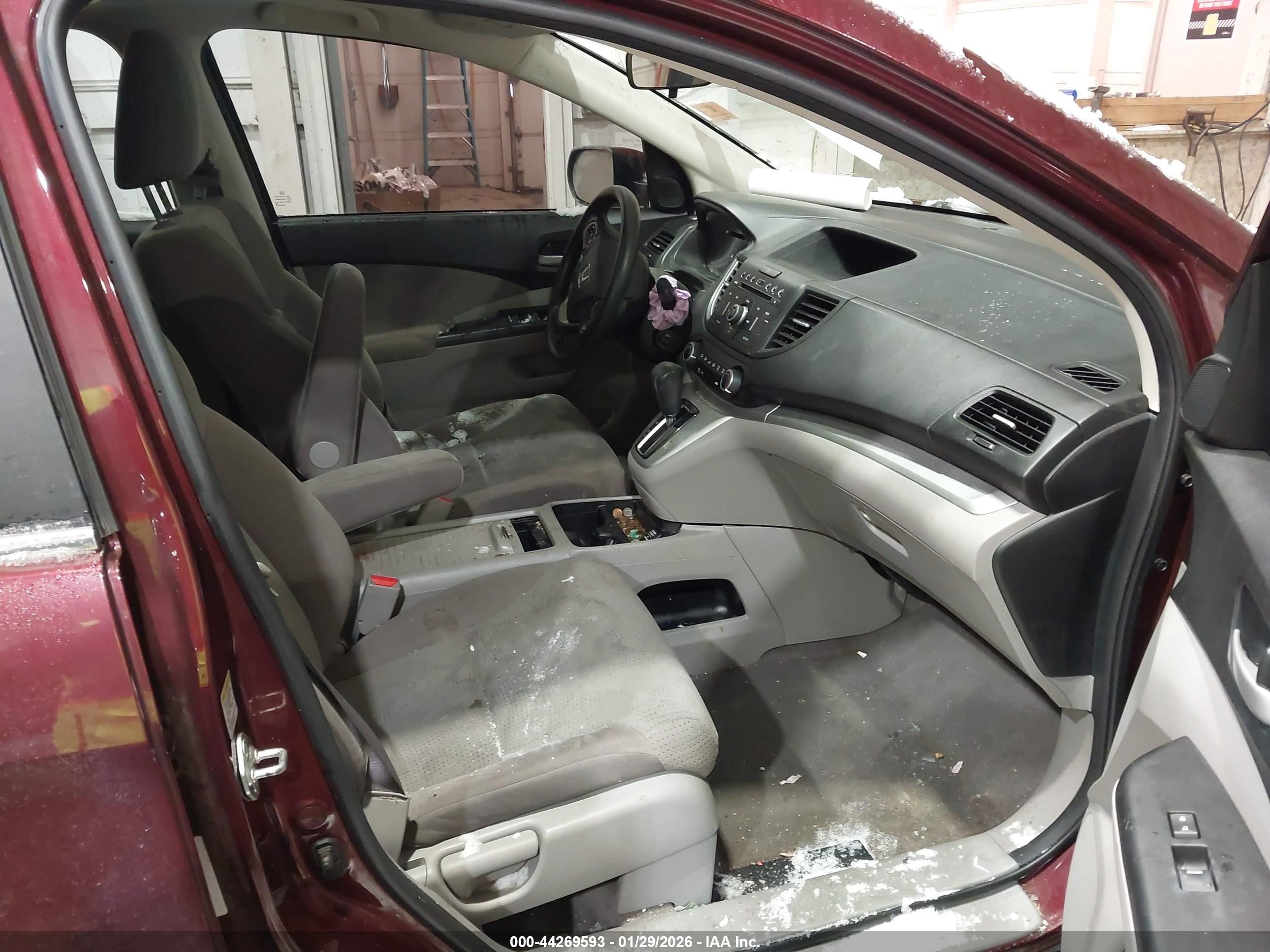 2012 Honda Cr-v Ex Maroon vin: 5J6RM4H56CL060395