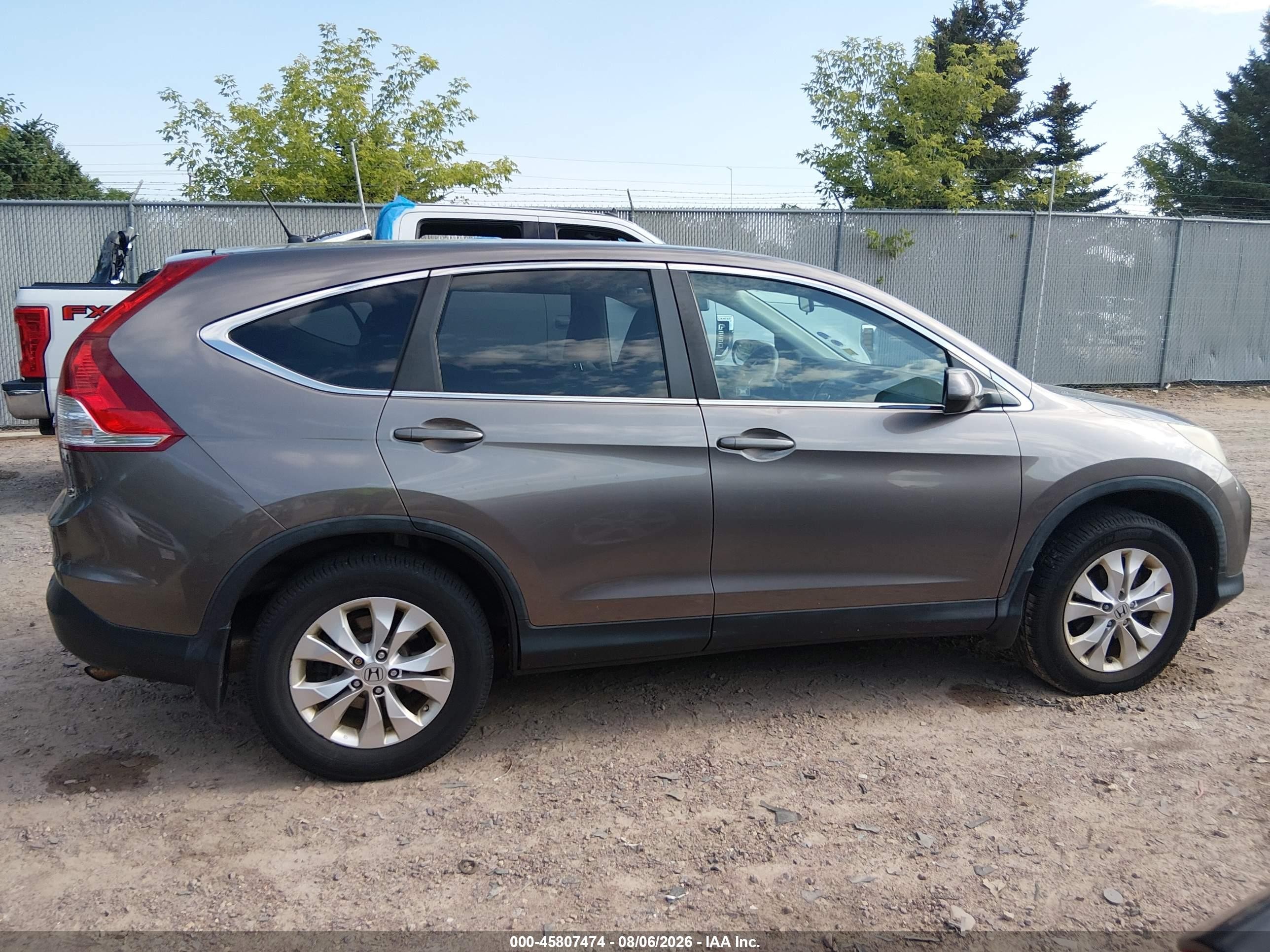 2012 Honda Cr-v Ex Gray vin: 5J6RM4H56CL067671