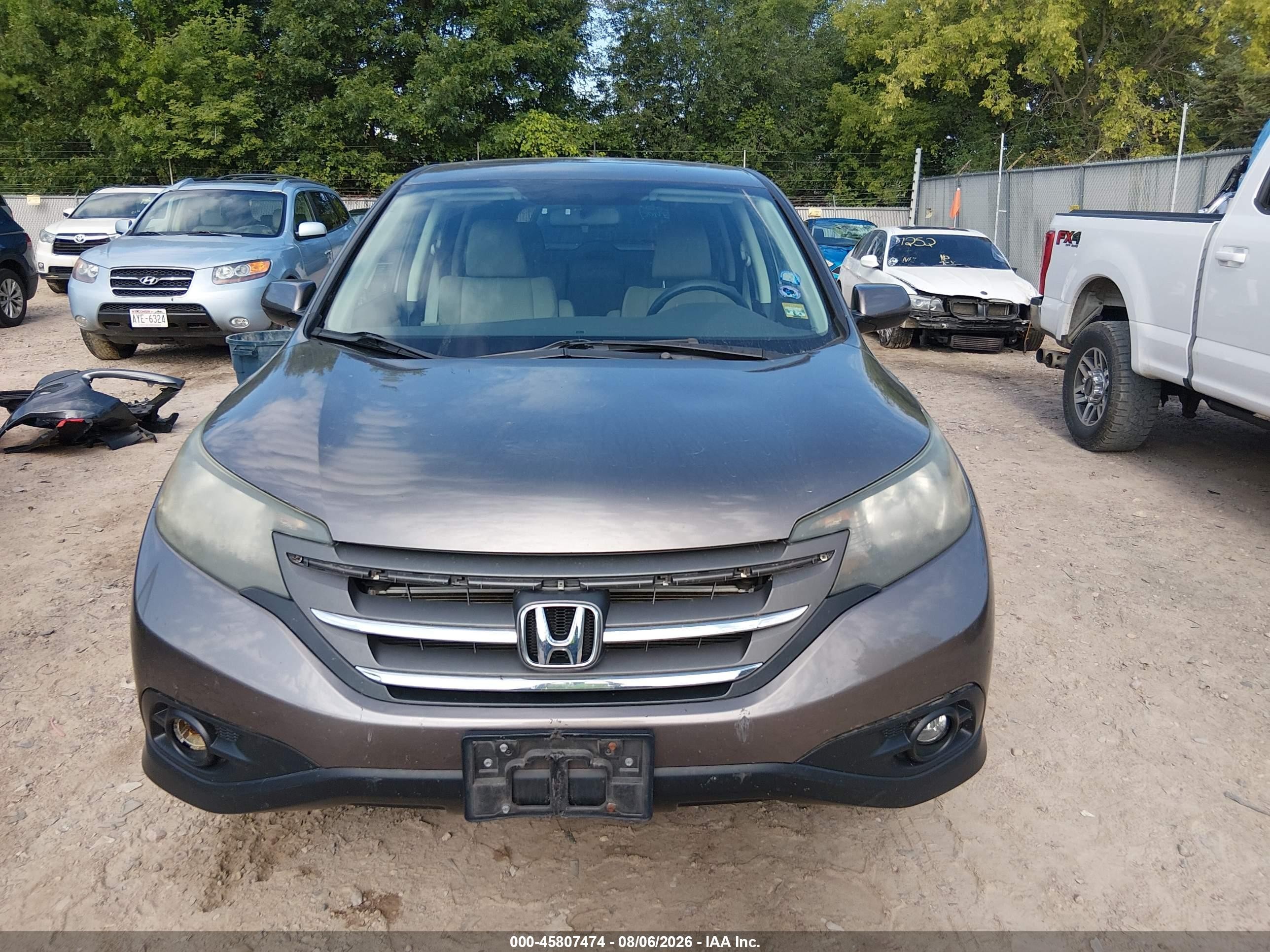 2012 Honda Cr-v Ex Gray vin: 5J6RM4H56CL067671
