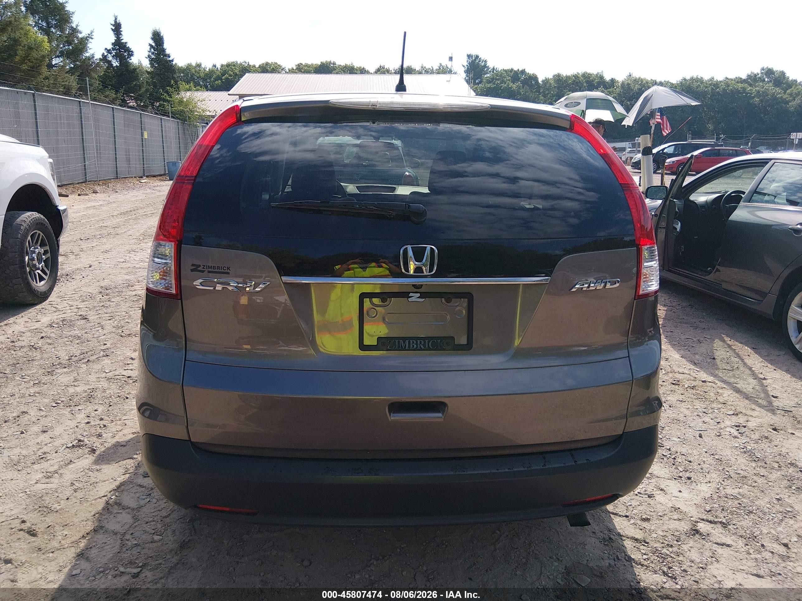2012 Honda Cr-v Ex Gray vin: 5J6RM4H56CL067671