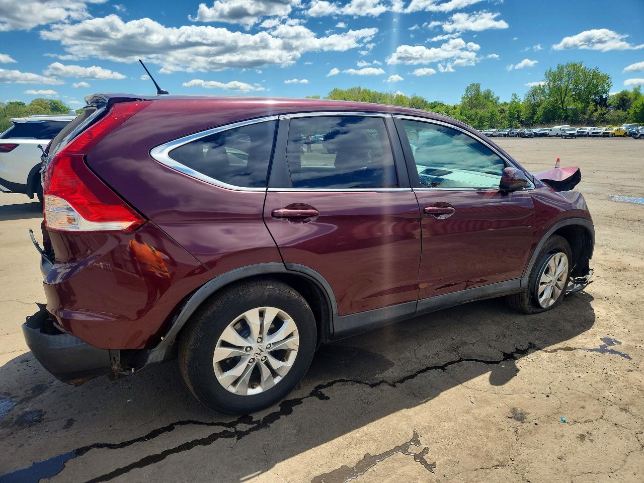 2012 Honda Cr-v Ex Burgundy vin: 5J6RM4H56CL068917