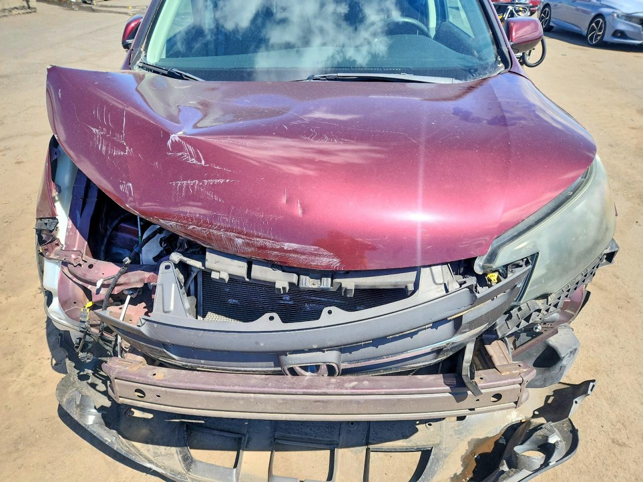 2012 Honda Cr-v Ex Burgundy vin: 5J6RM4H56CL068917