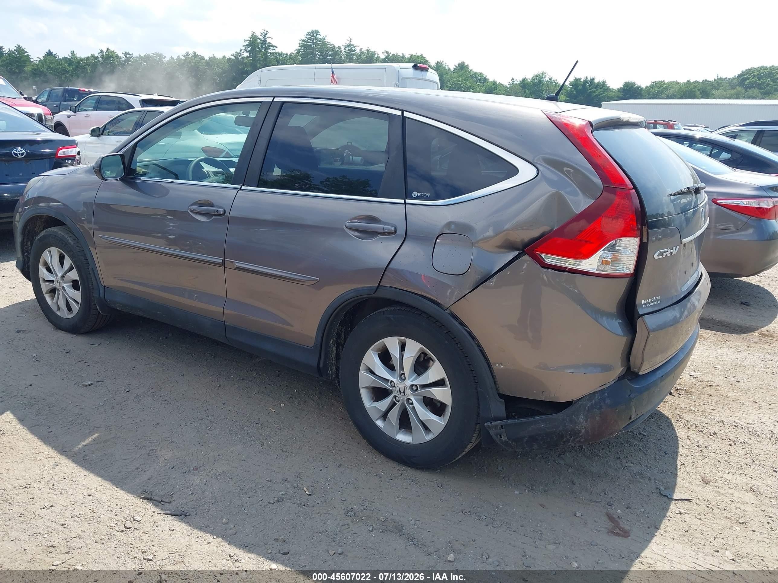 2012 Honda Cr-v Ex Gray vin: 5J6RM4H56CL081294