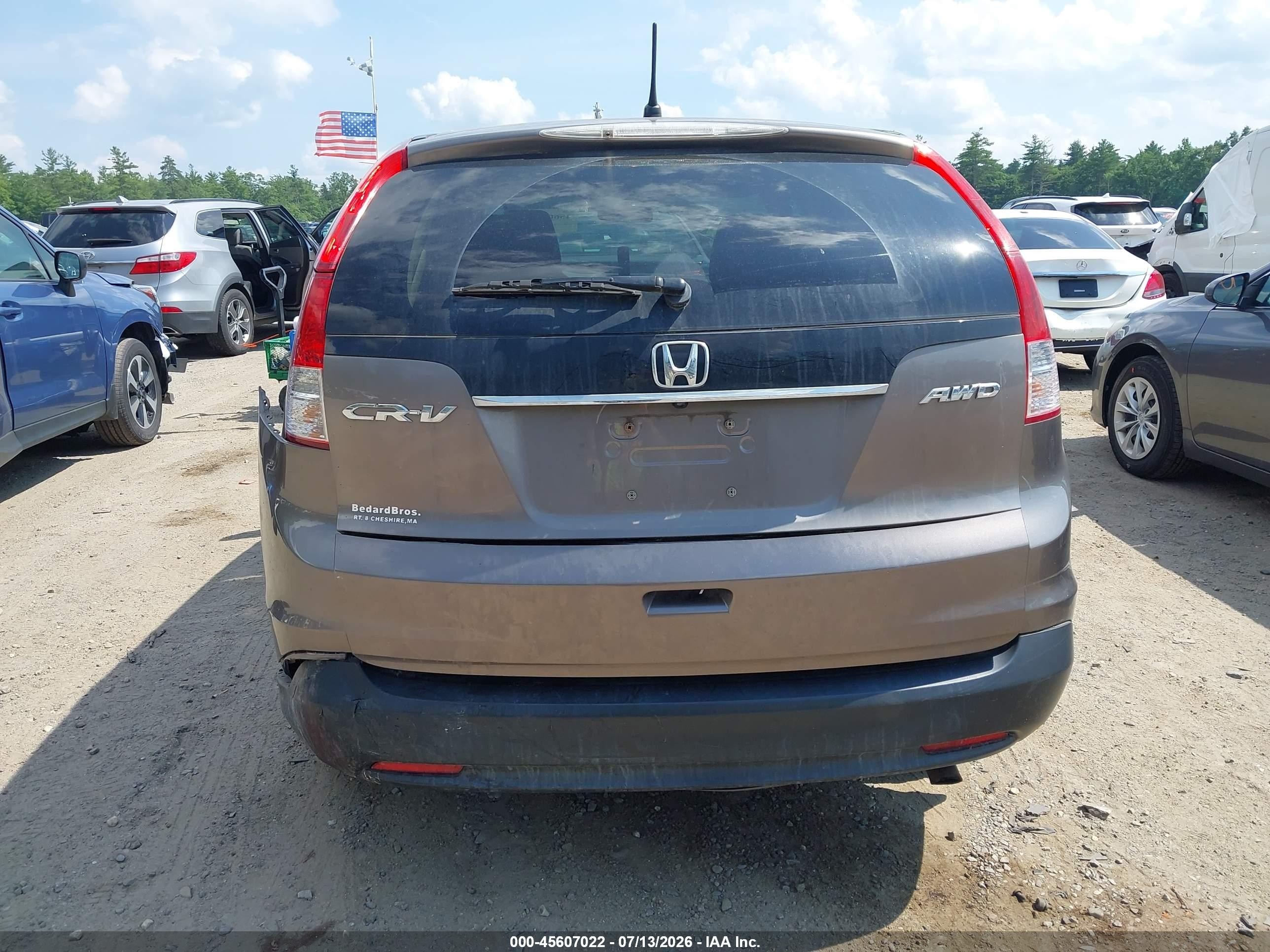 2012 Honda Cr-v Ex Gray vin: 5J6RM4H56CL081294