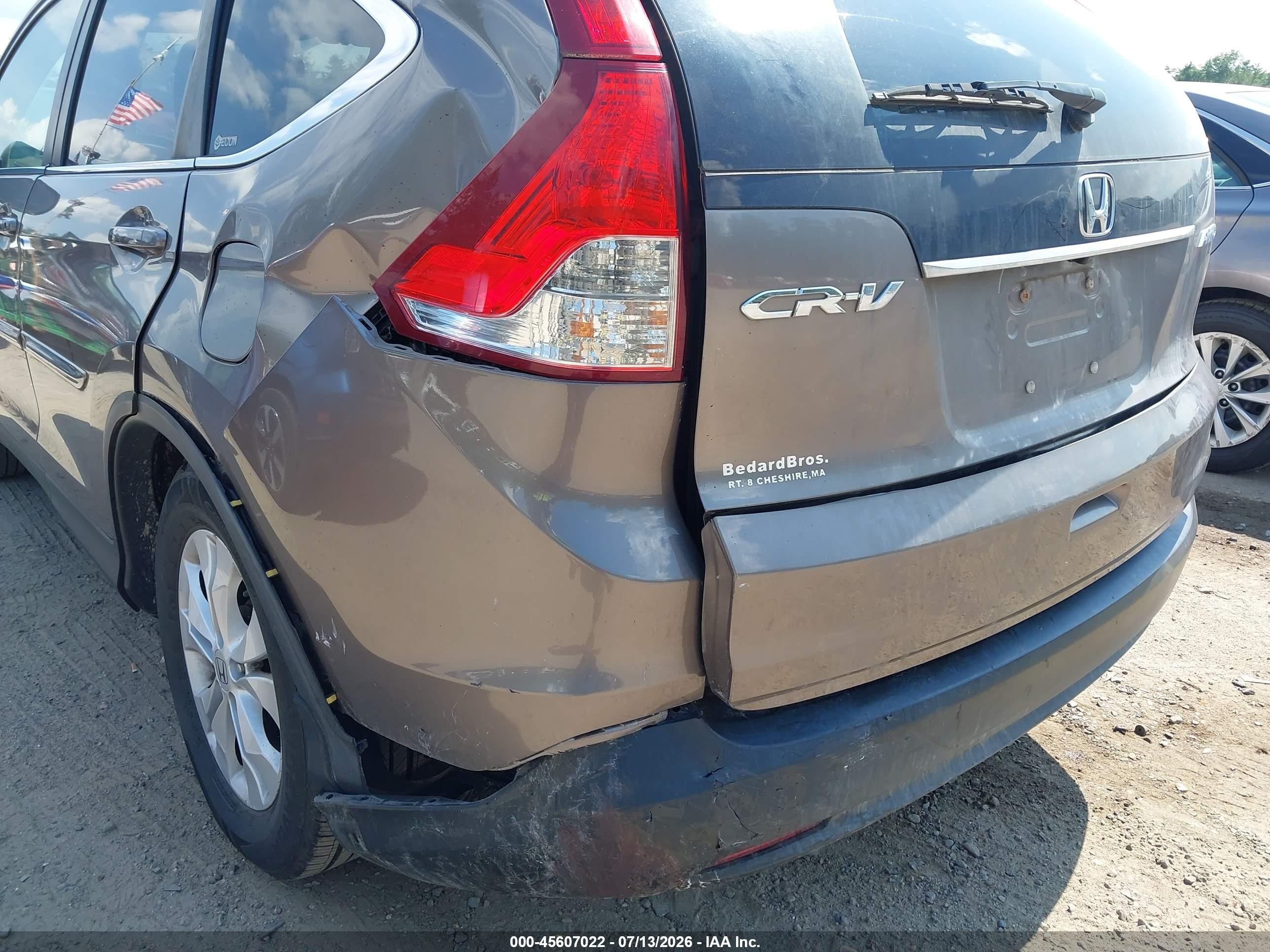 2012 Honda Cr-v Ex Gray vin: 5J6RM4H56CL081294
