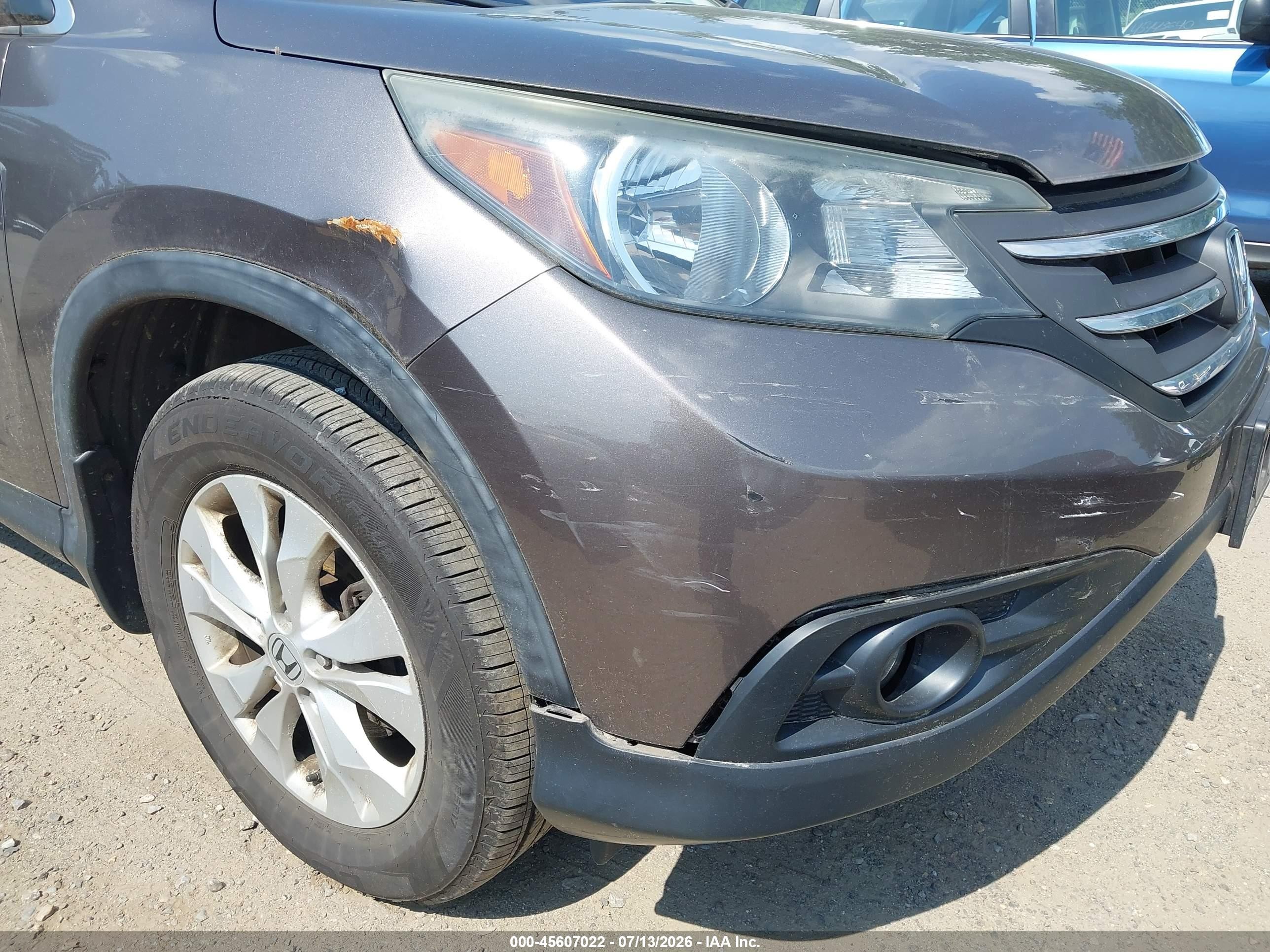 2012 Honda Cr-v Ex Gray vin: 5J6RM4H56CL081294