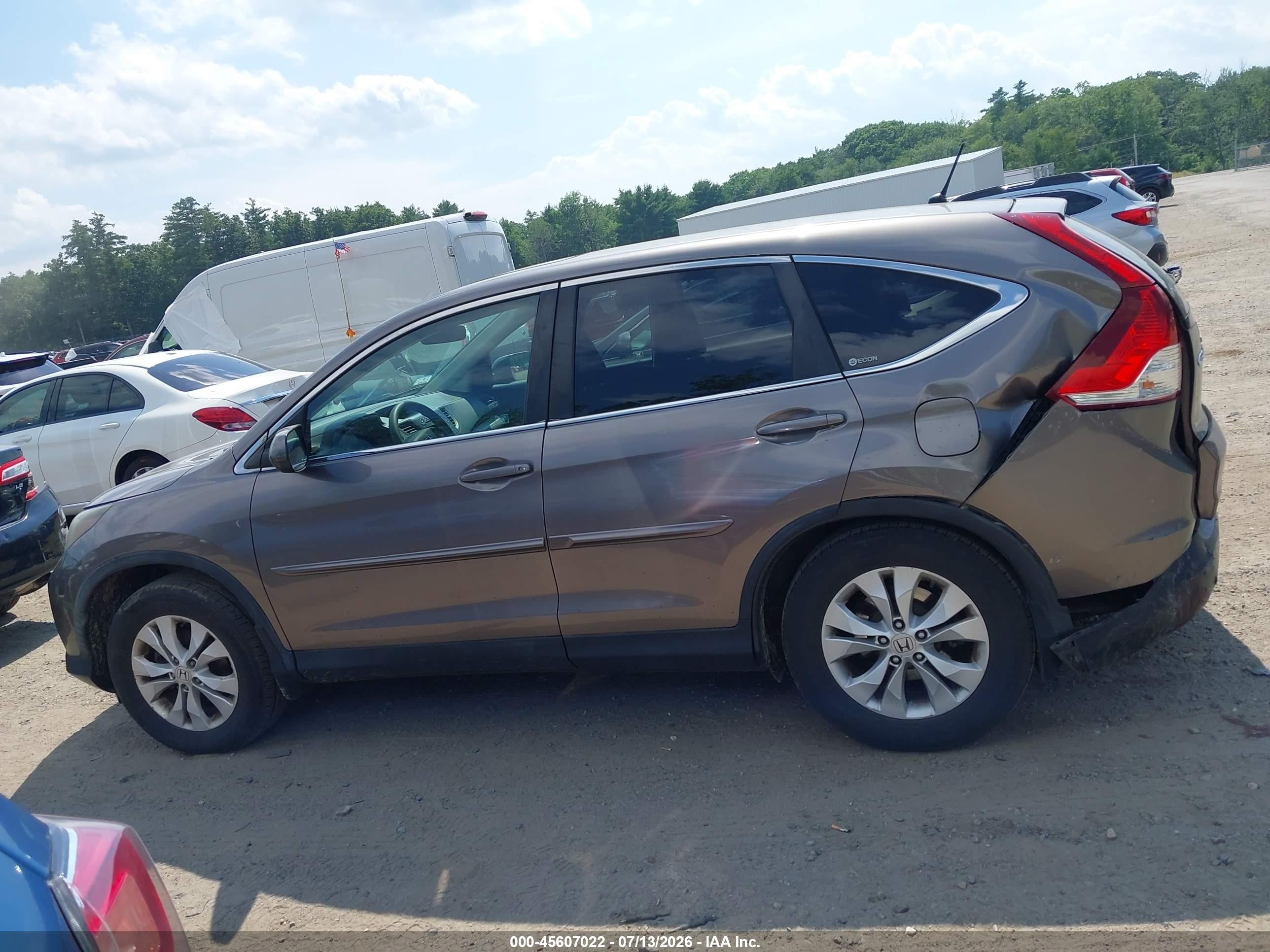 2012 Honda Cr-v Ex Gray vin: 5J6RM4H56CL081294
