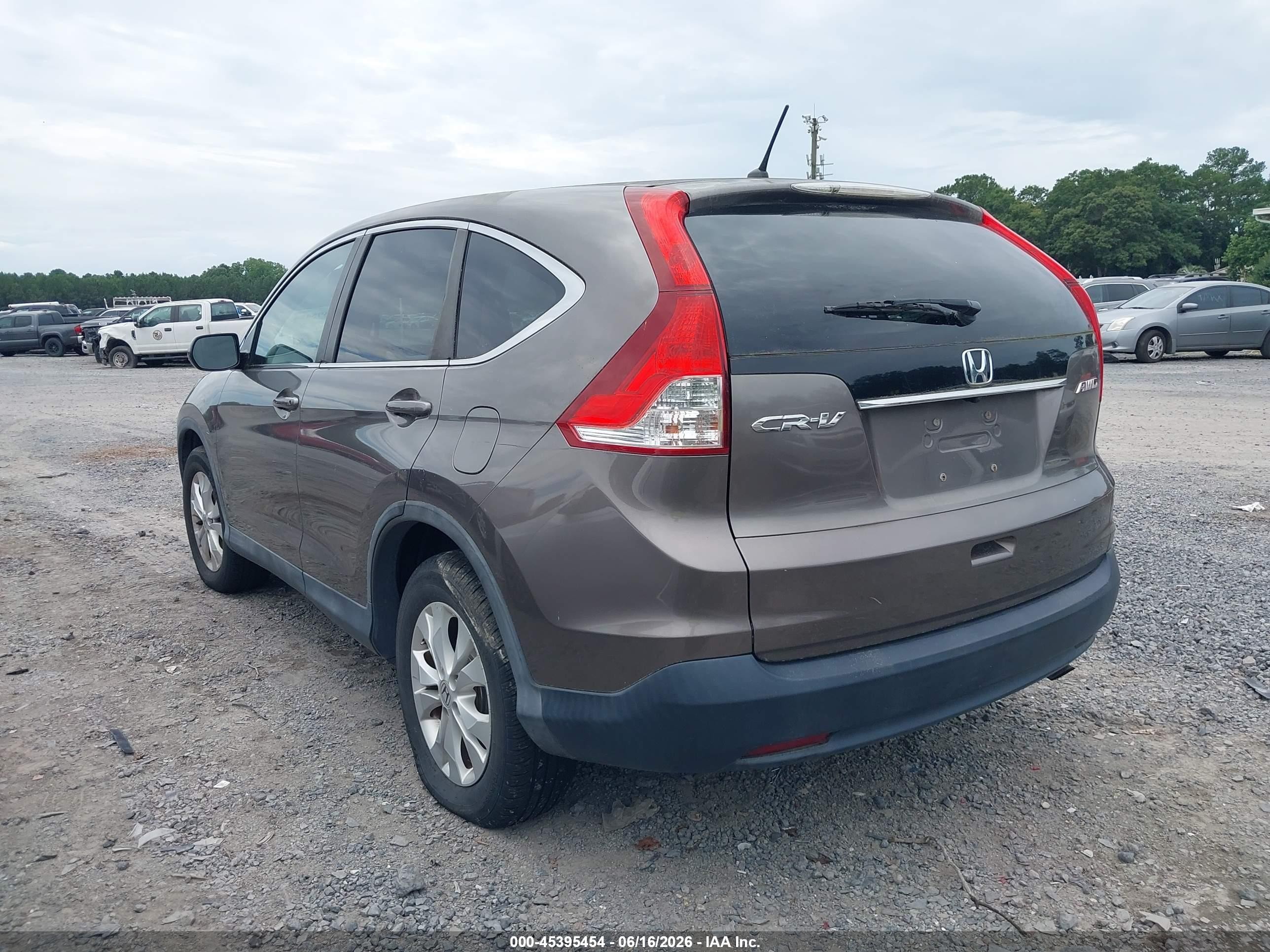 2013 Honda Cr-v Ex Brown vin: 5J6RM4H56DL005317