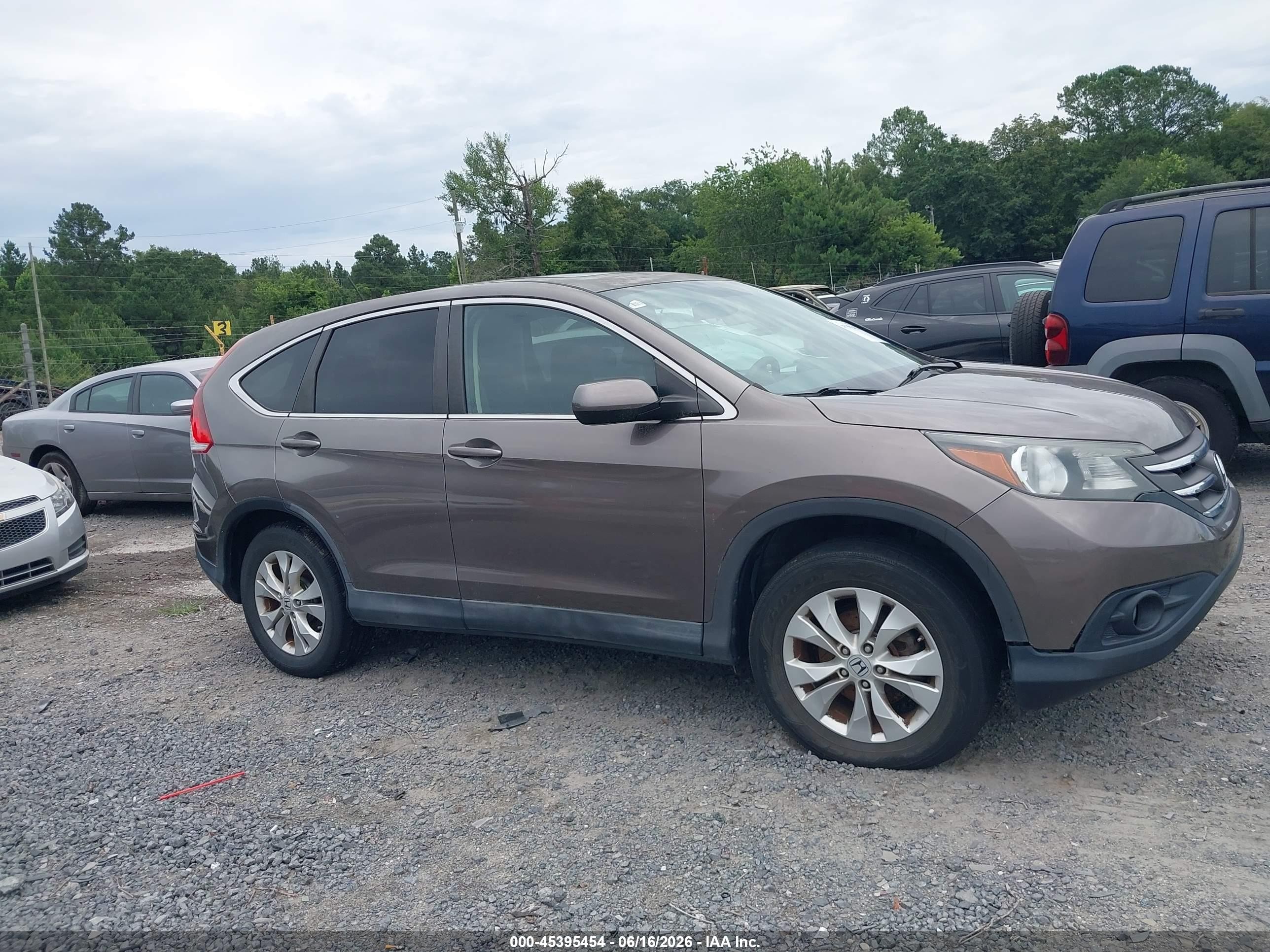 2013 Honda Cr-v Ex Brown vin: 5J6RM4H56DL005317