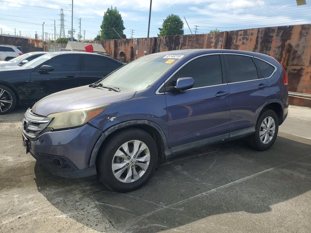 2013 Honda Cr-v Ex Blue vin: 5J6RM4H56DL015426