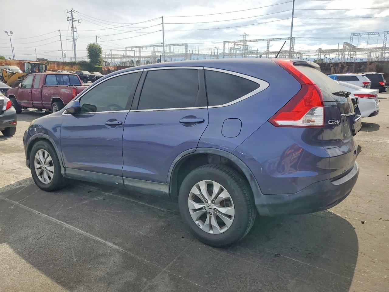 2013 Honda Cr-v Ex Blue vin: 5J6RM4H56DL015426