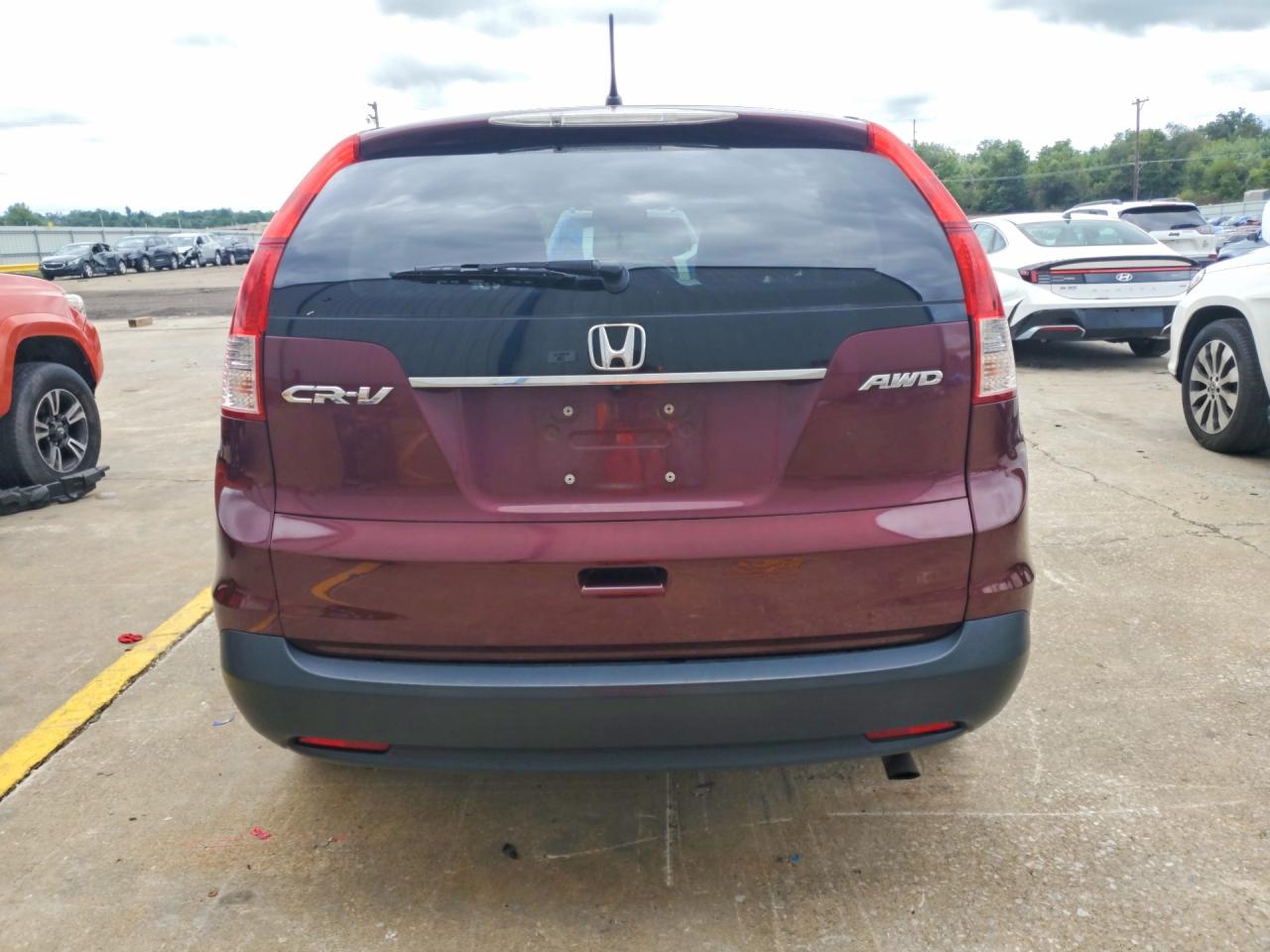 2013 Honda Cr-v Ex Burgundy vin: 5J6RM4H56DL020108