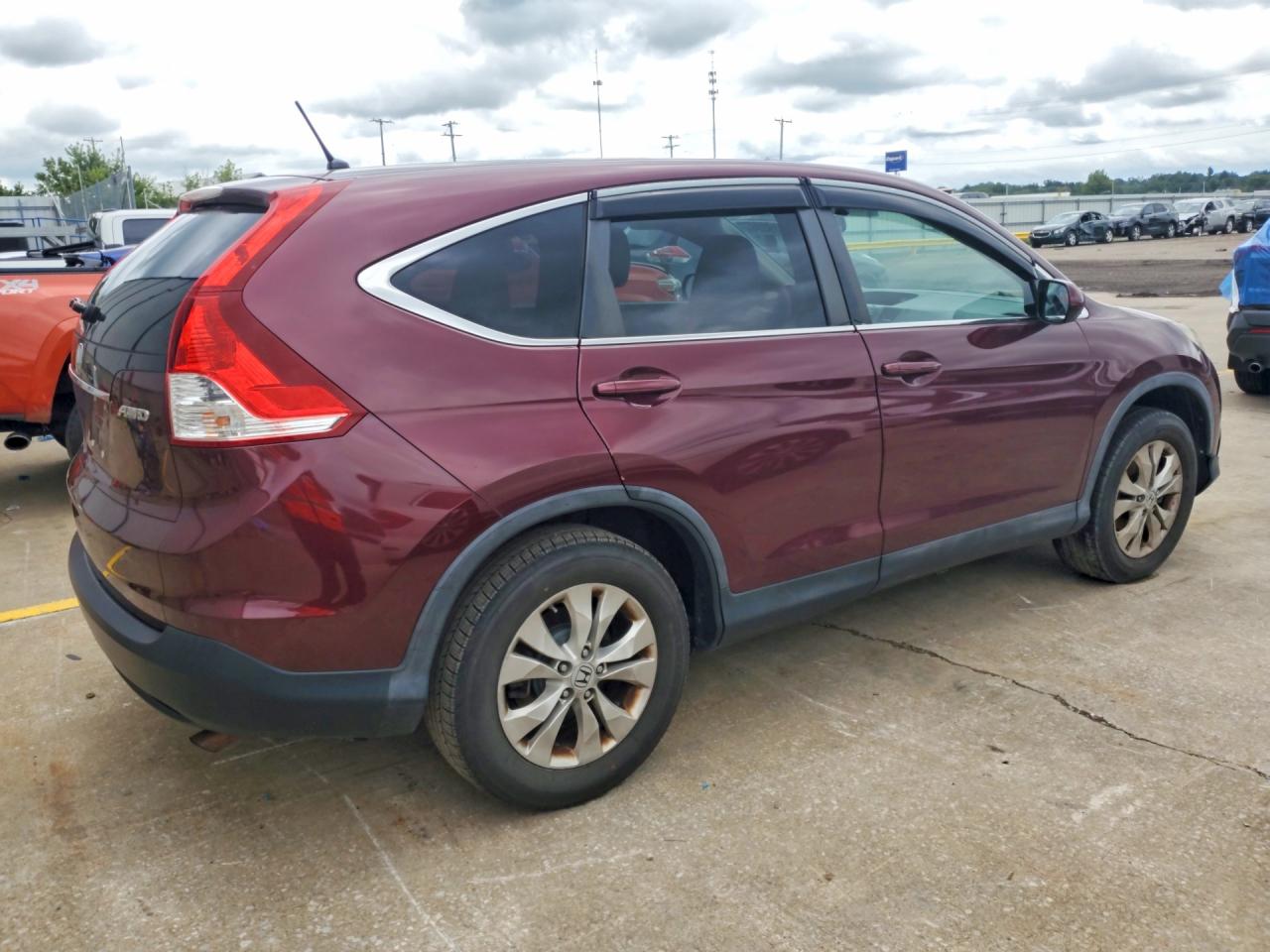 2013 Honda Cr-v Ex Burgundy vin: 5J6RM4H56DL020108
