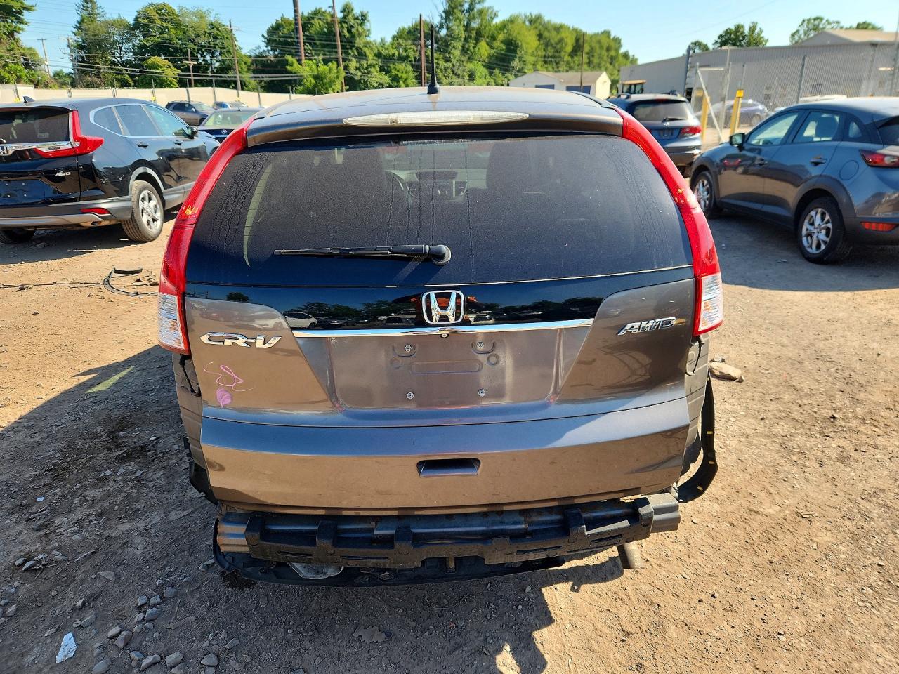 2013 Honda Cr-v Ex Gray vin: 5J6RM4H56DL040424