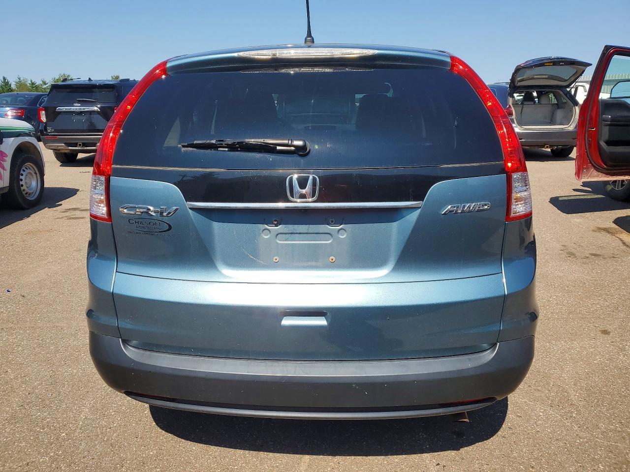 2013 Honda Cr-v Ex Blue vin: 5J6RM4H56DL043579
