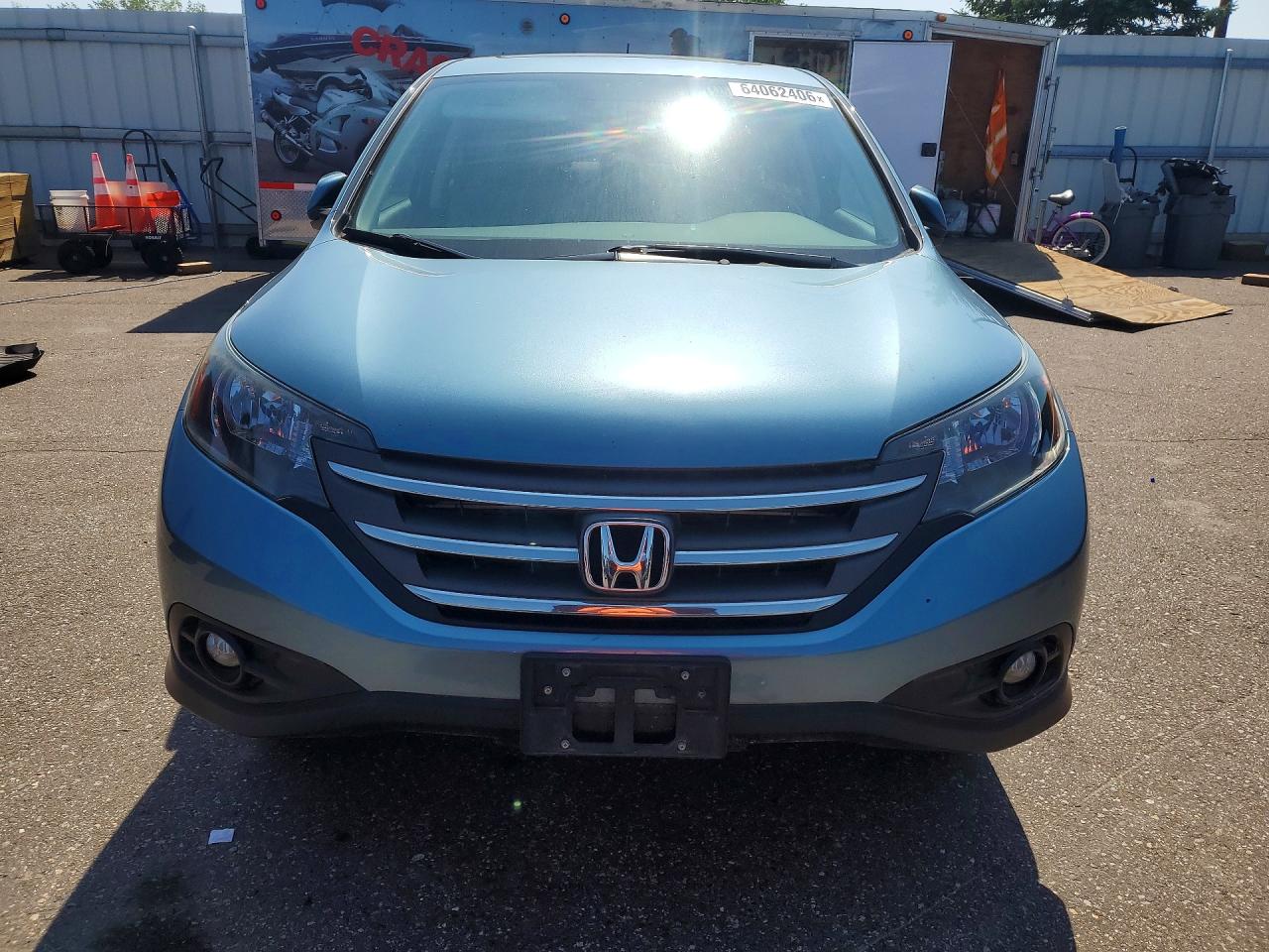 2013 Honda Cr-v Ex Blue vin: 5J6RM4H56DL043579